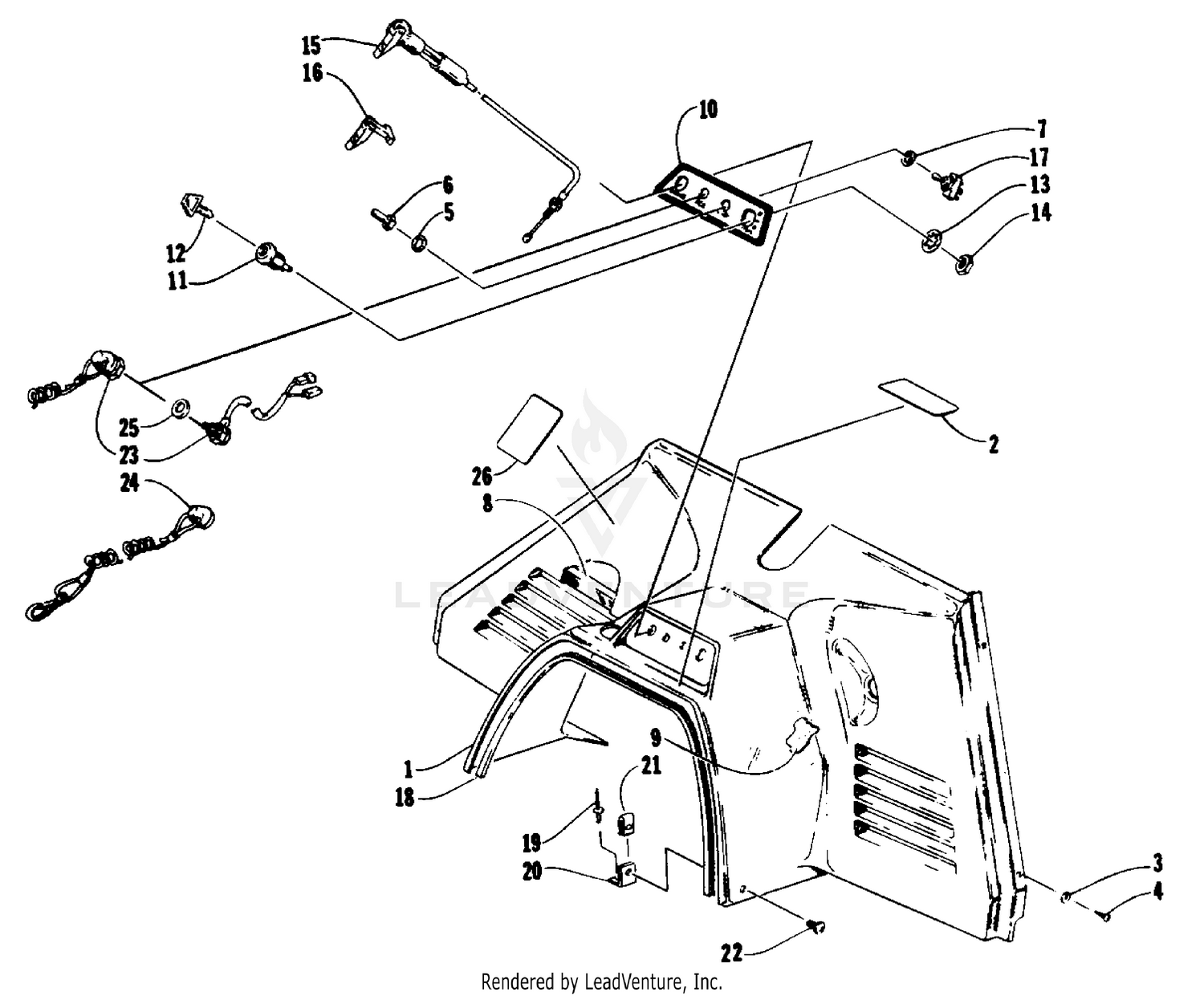 CONSOLE AND SWITCH ASSEMBLIES [60785]