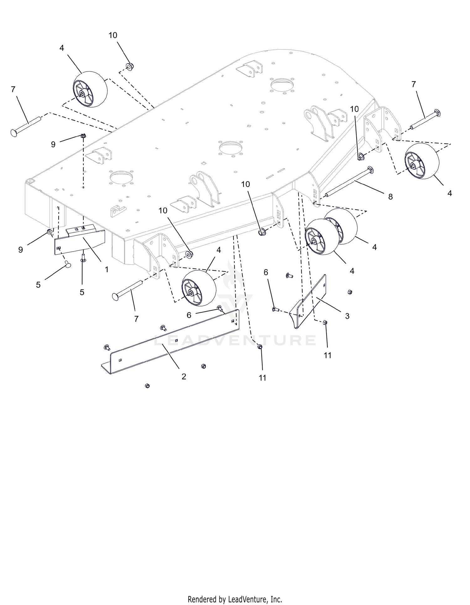 Anti-Scalp Wheels and Baffles - 48"