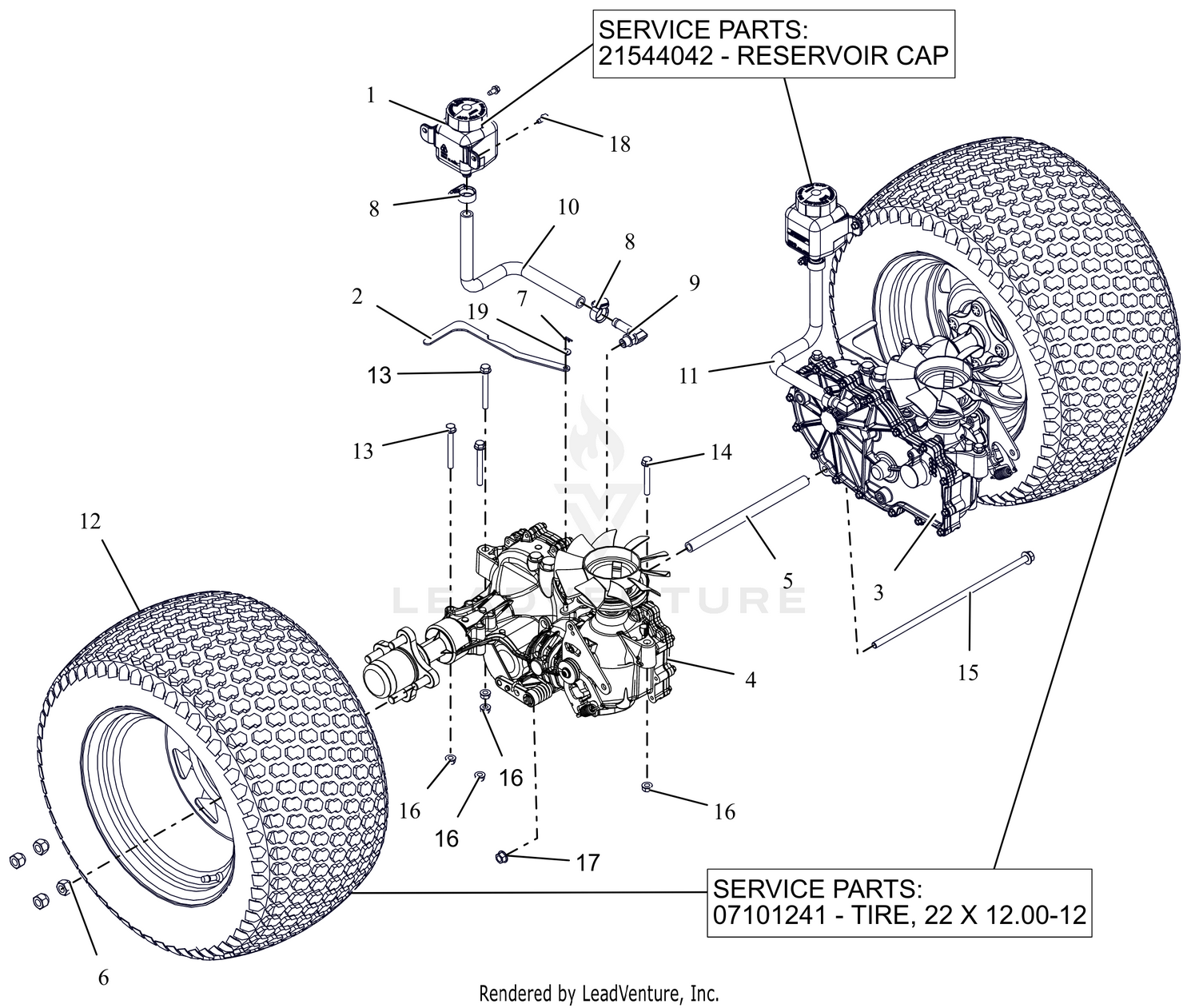 Rear Tires and Transaxles