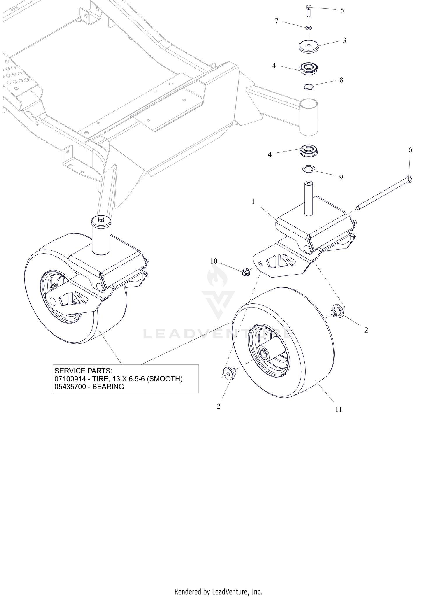 Front Caster Wheels