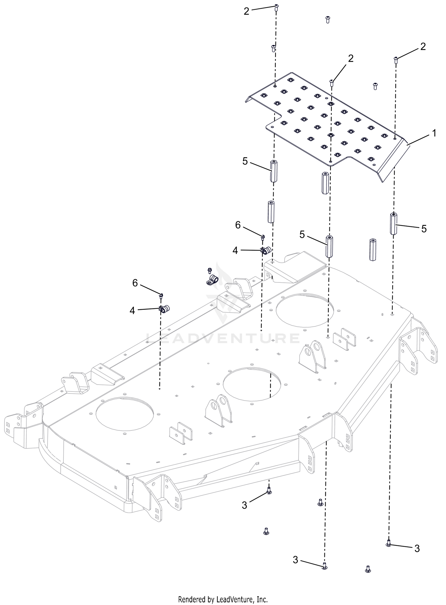 Deck Step Platform - 52" - RD