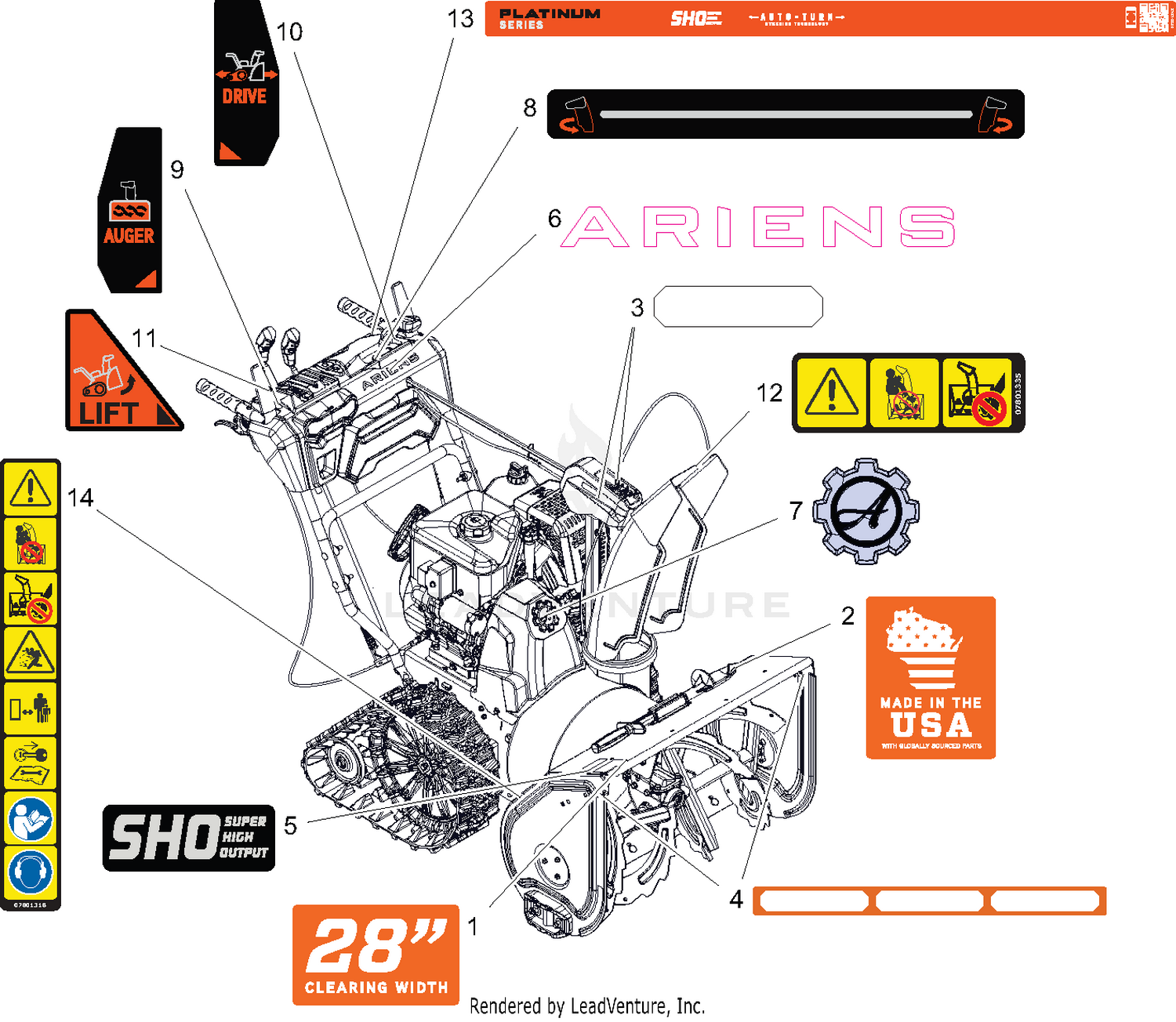 Decals – 28" – Track