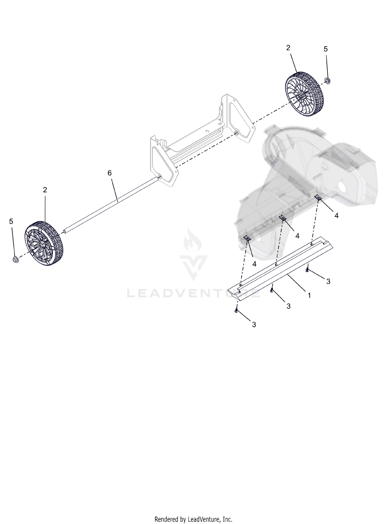 Wheels & Scrapper Blade