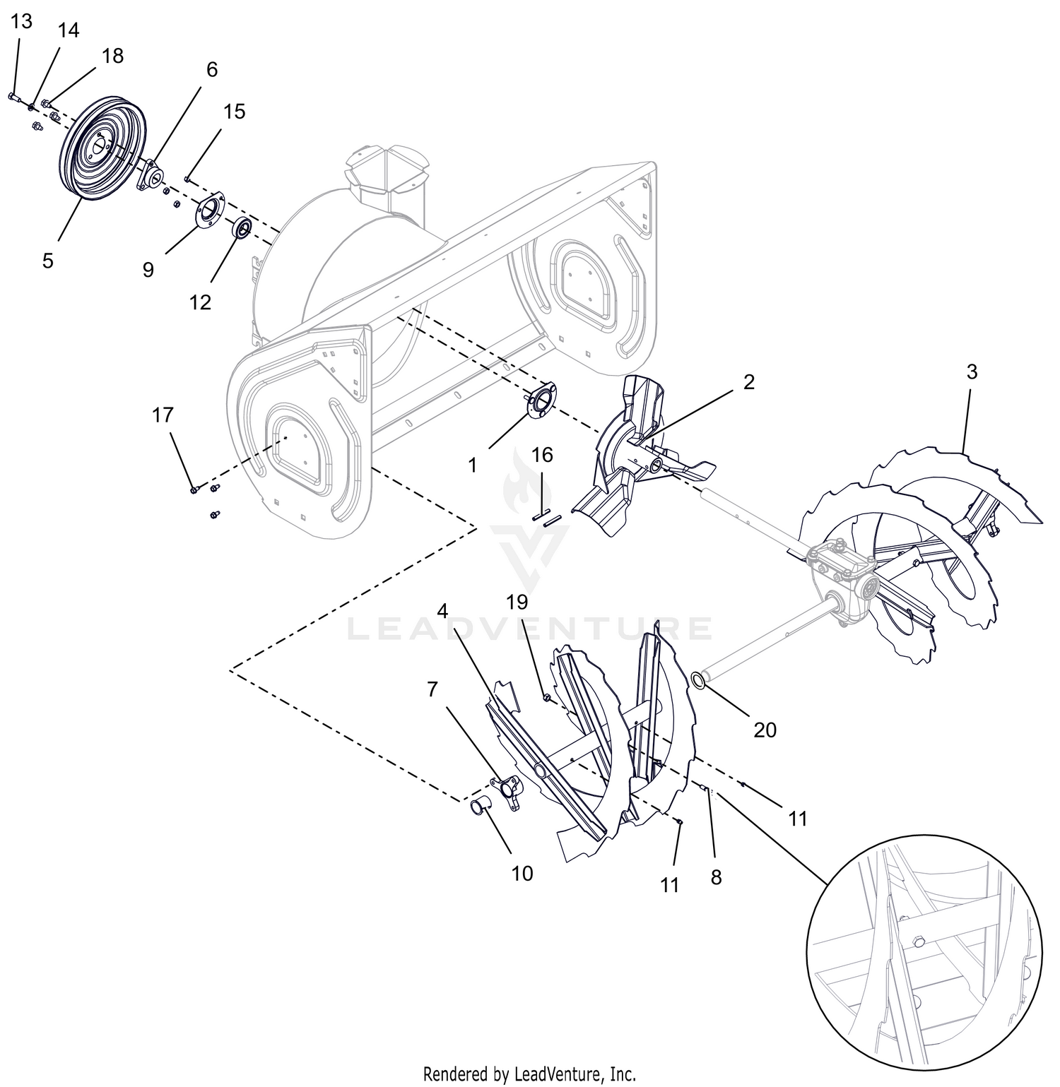 Auger And Impeller - 32"