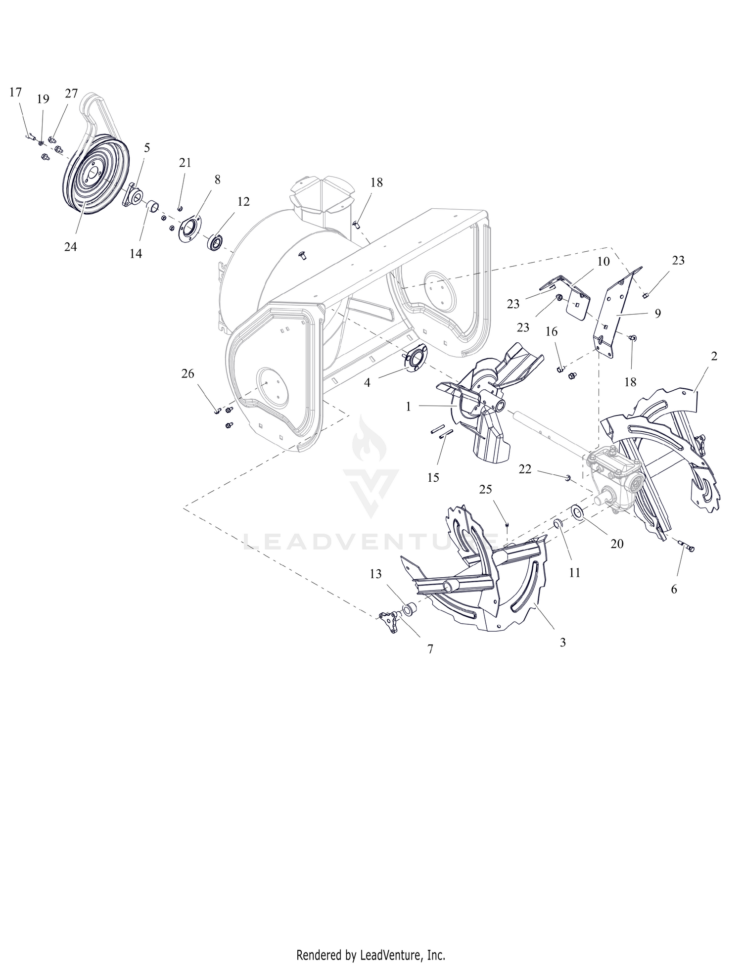 Auger and Impeller - 24"