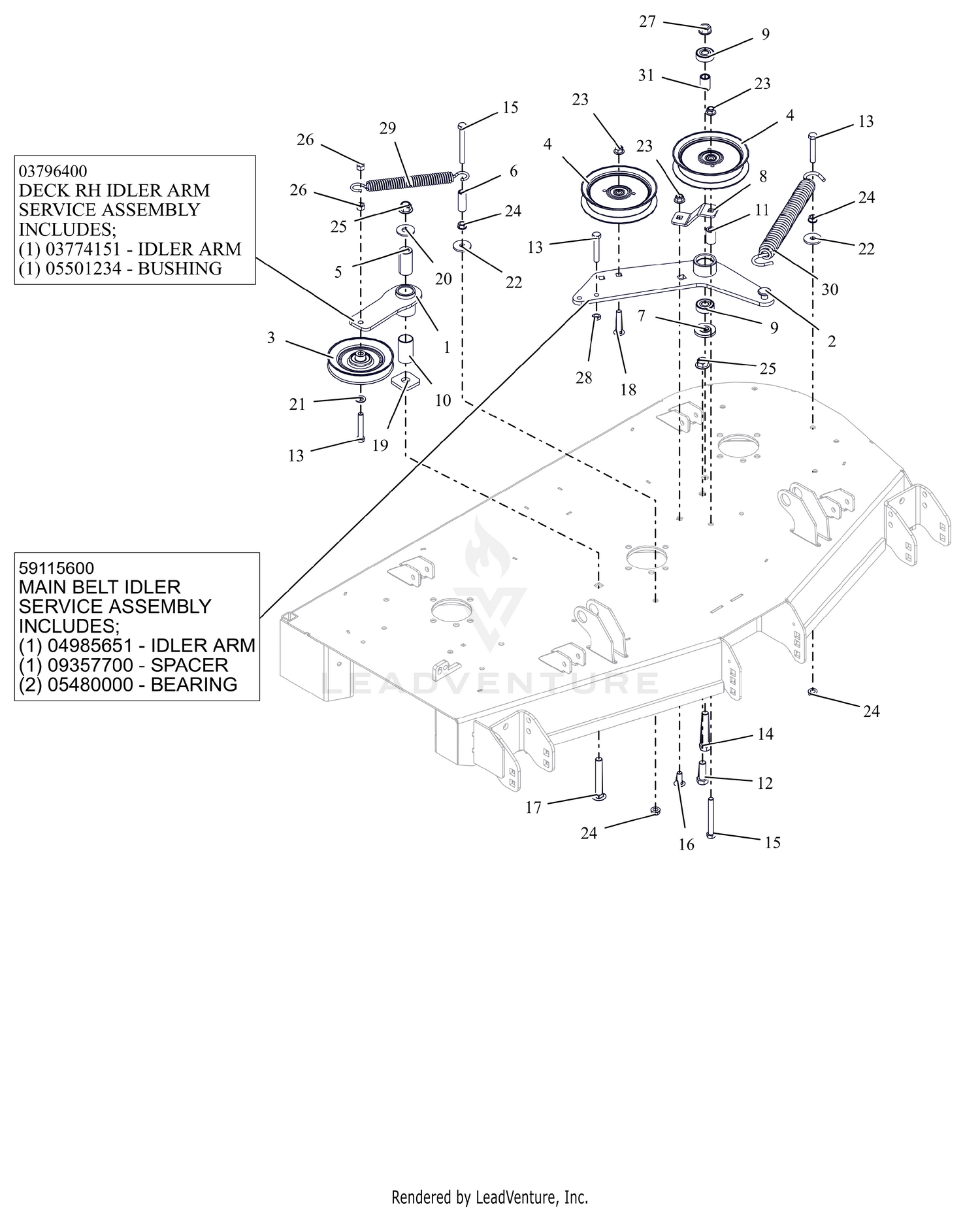 Idlers And Sheaves - 48"