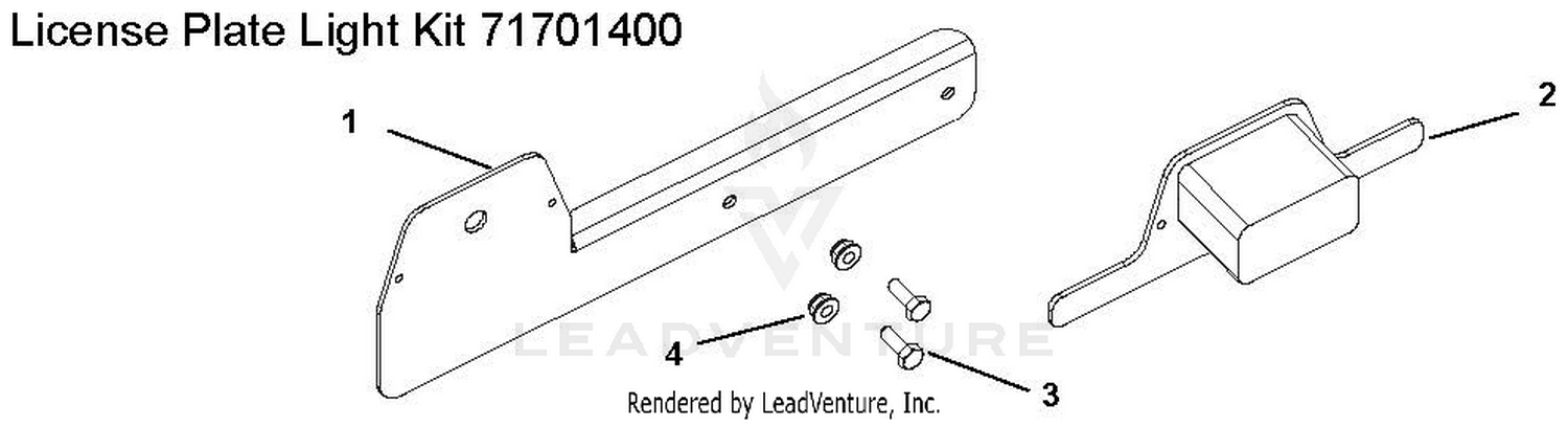 License Plate Light Kit 71701400