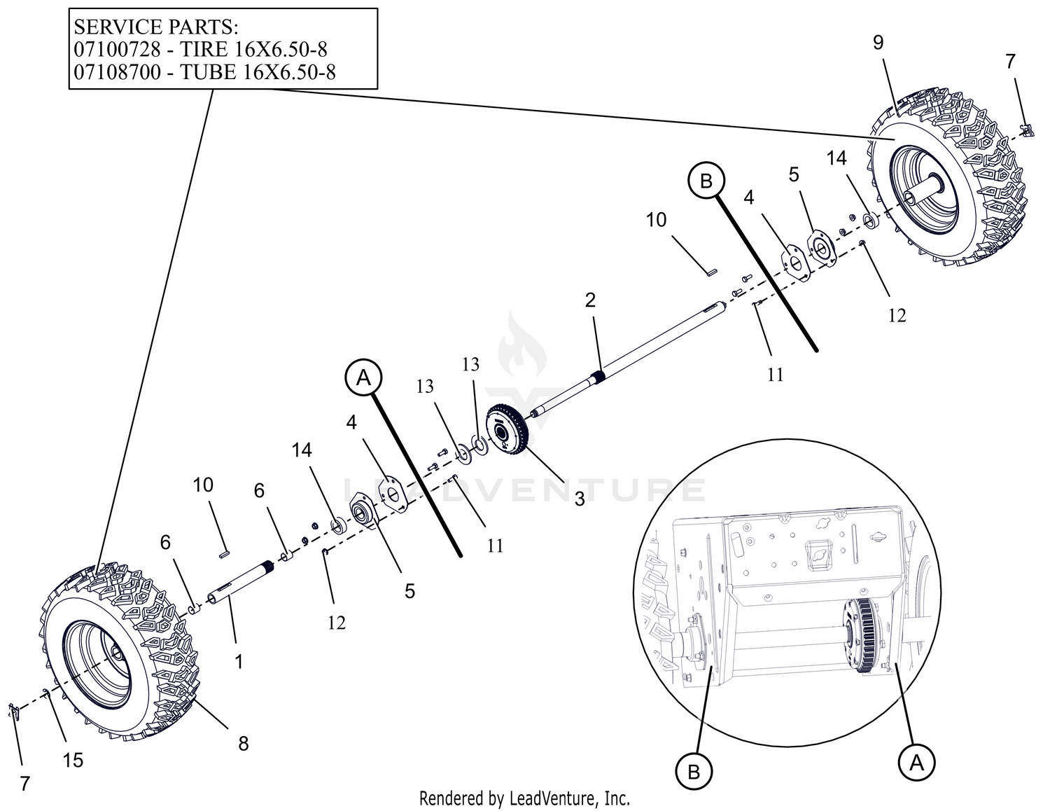 Wheels And Axle - 32"