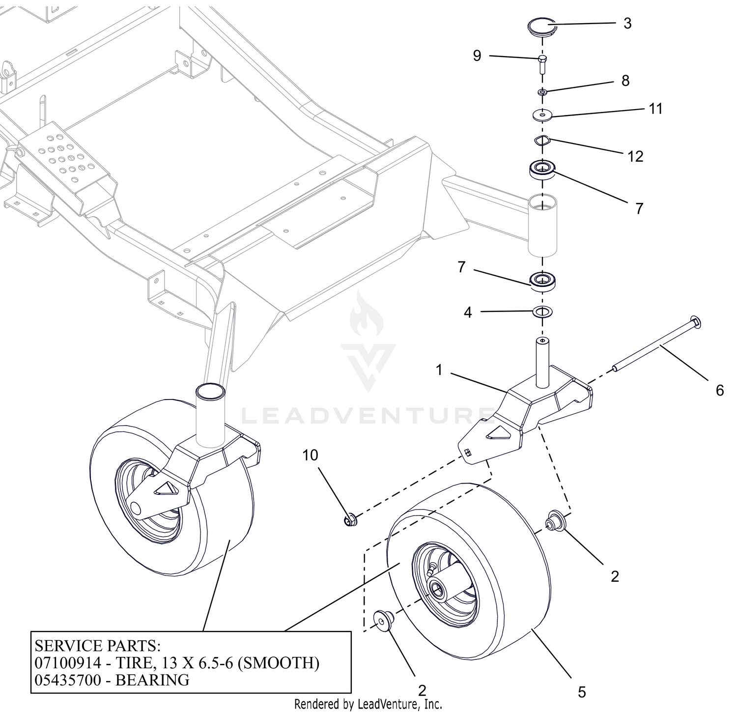 Front Caster Wheels