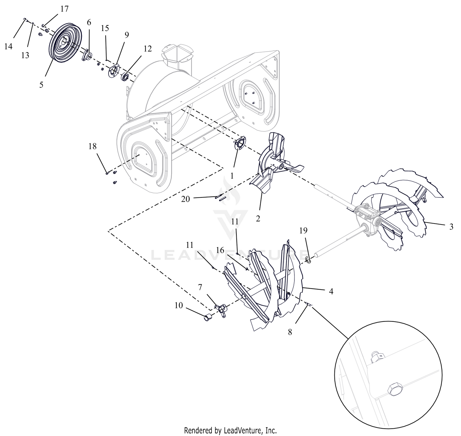 Auger And Impeller - 32"