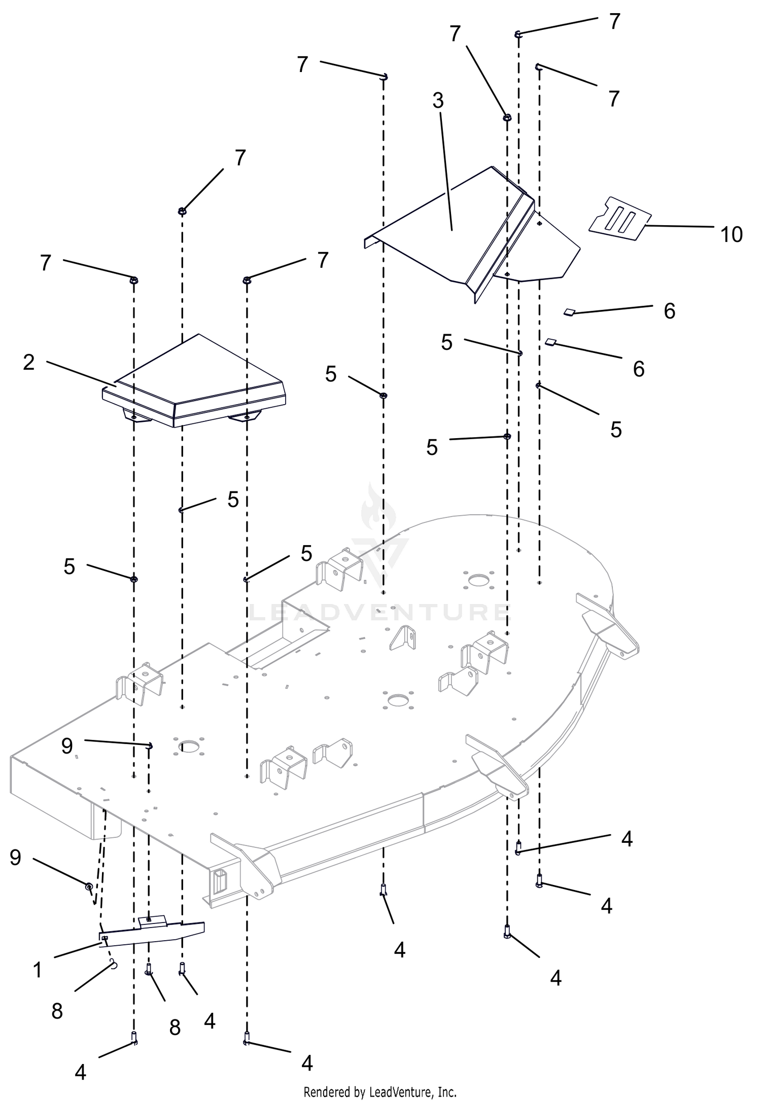 Belt Covers And Baffle - 60"
