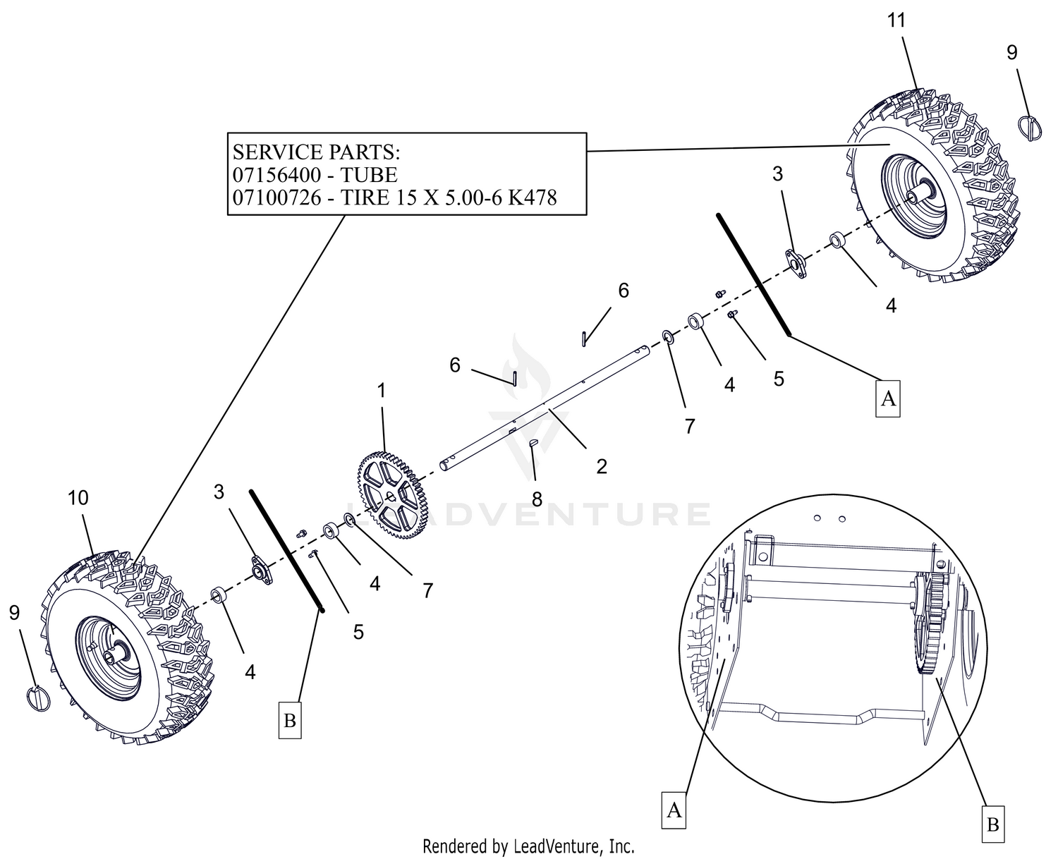 Wheels And Axle - 24"