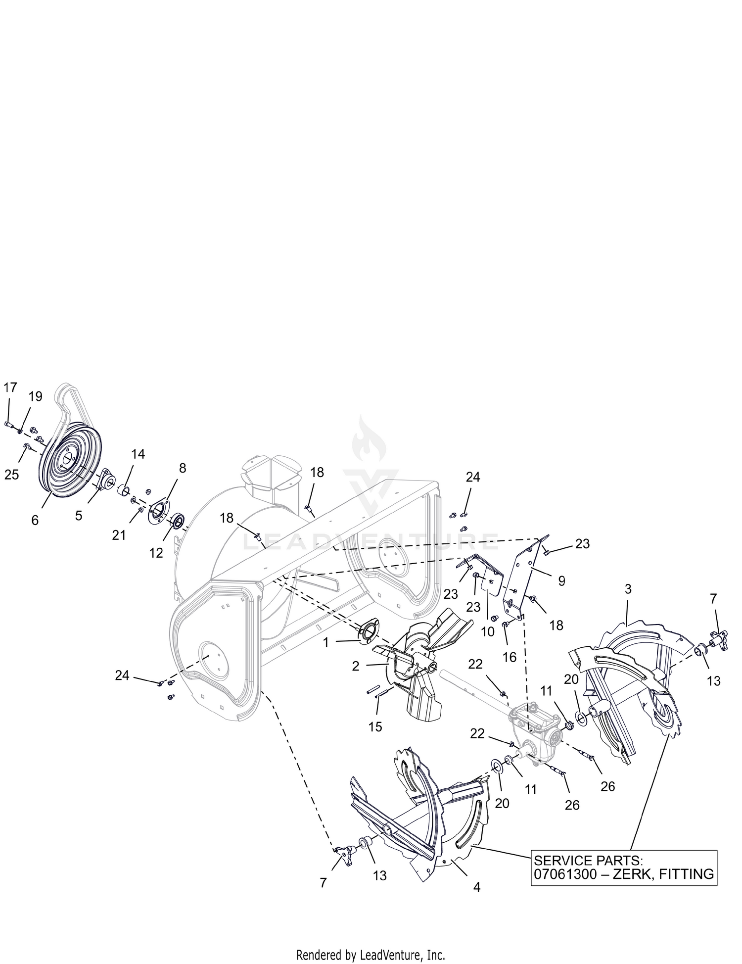Auger and Impeller – 28"