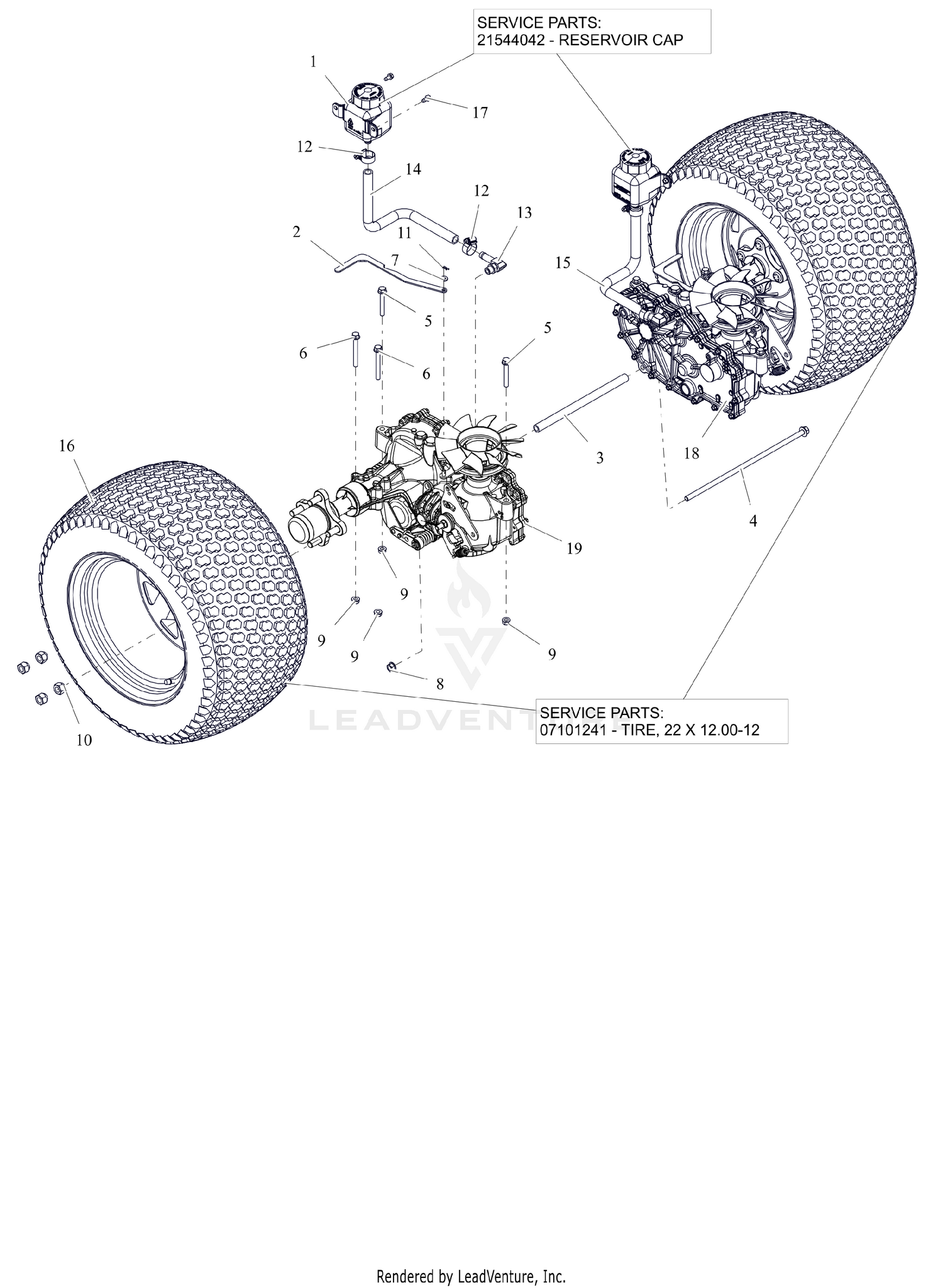 Rear Tires and Transaxles