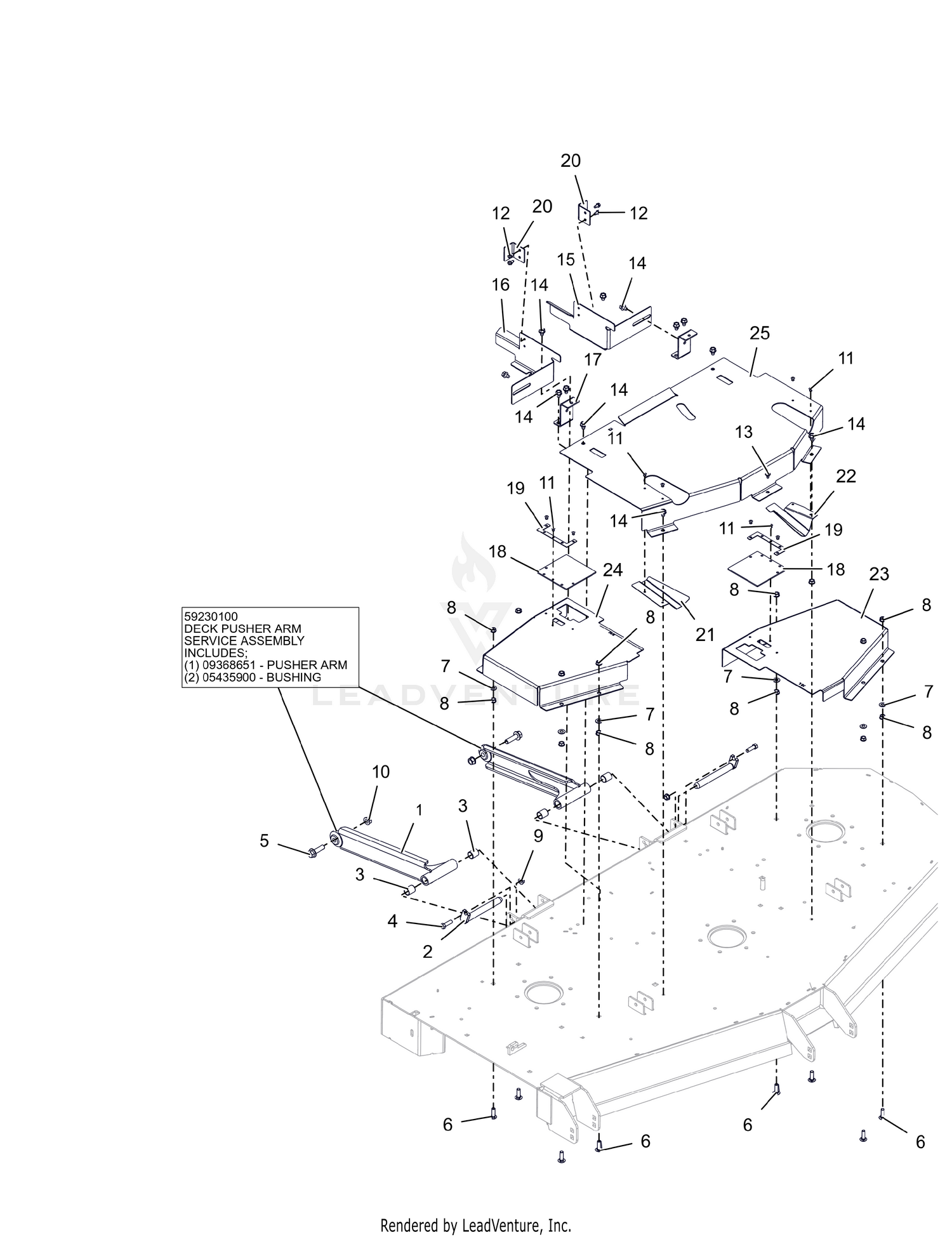 Deck  Stabilizer Arms and Belt Guards - 72"
