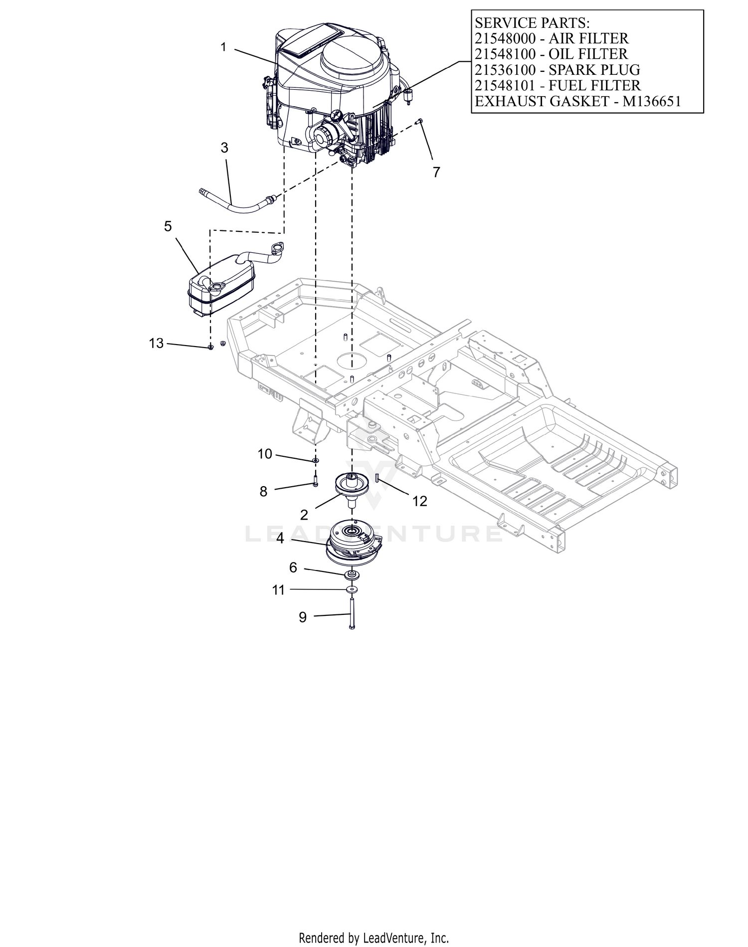 Engine - Kawasaki FR691 - 52"