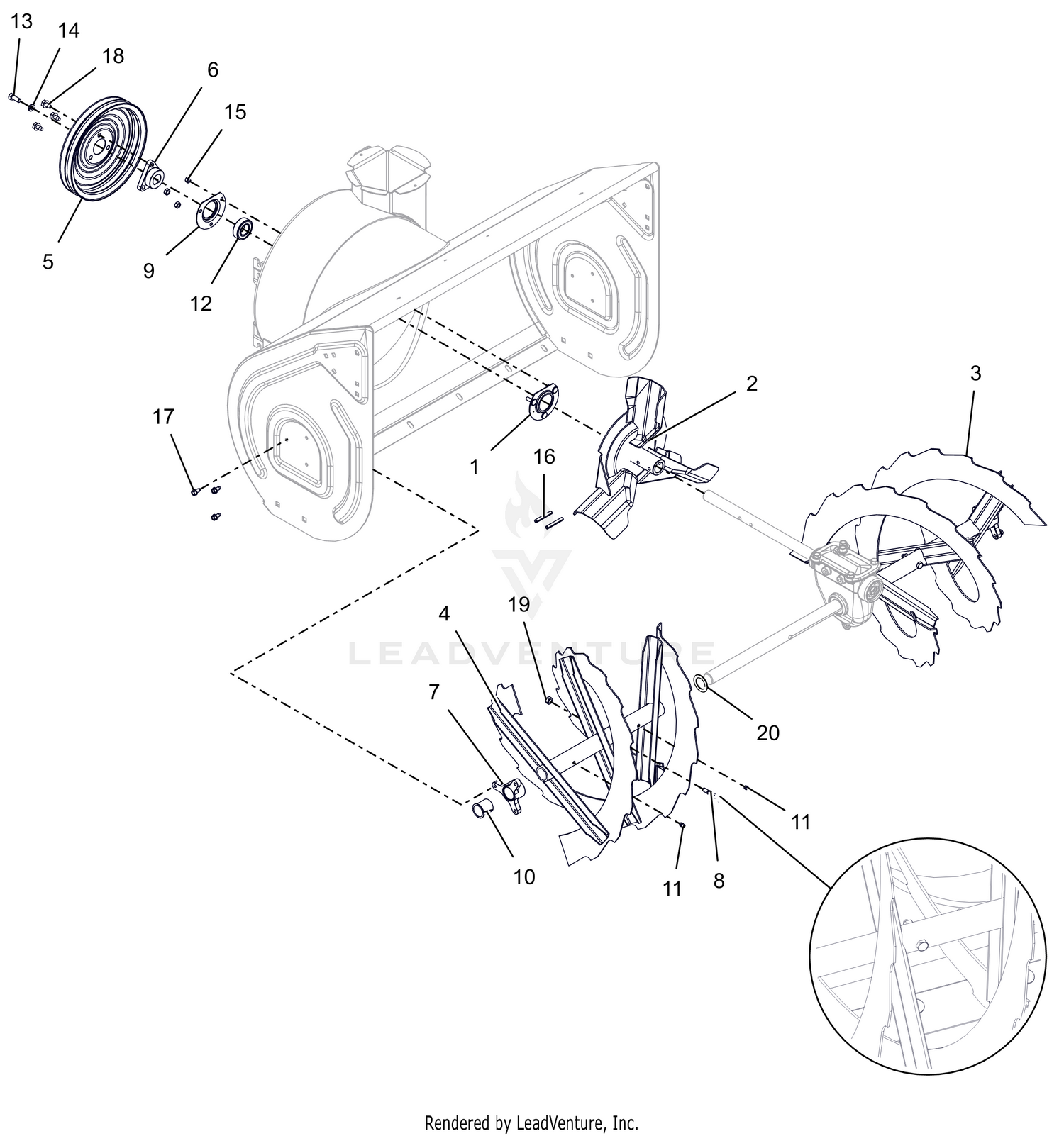 Auger and Impeller – 32"