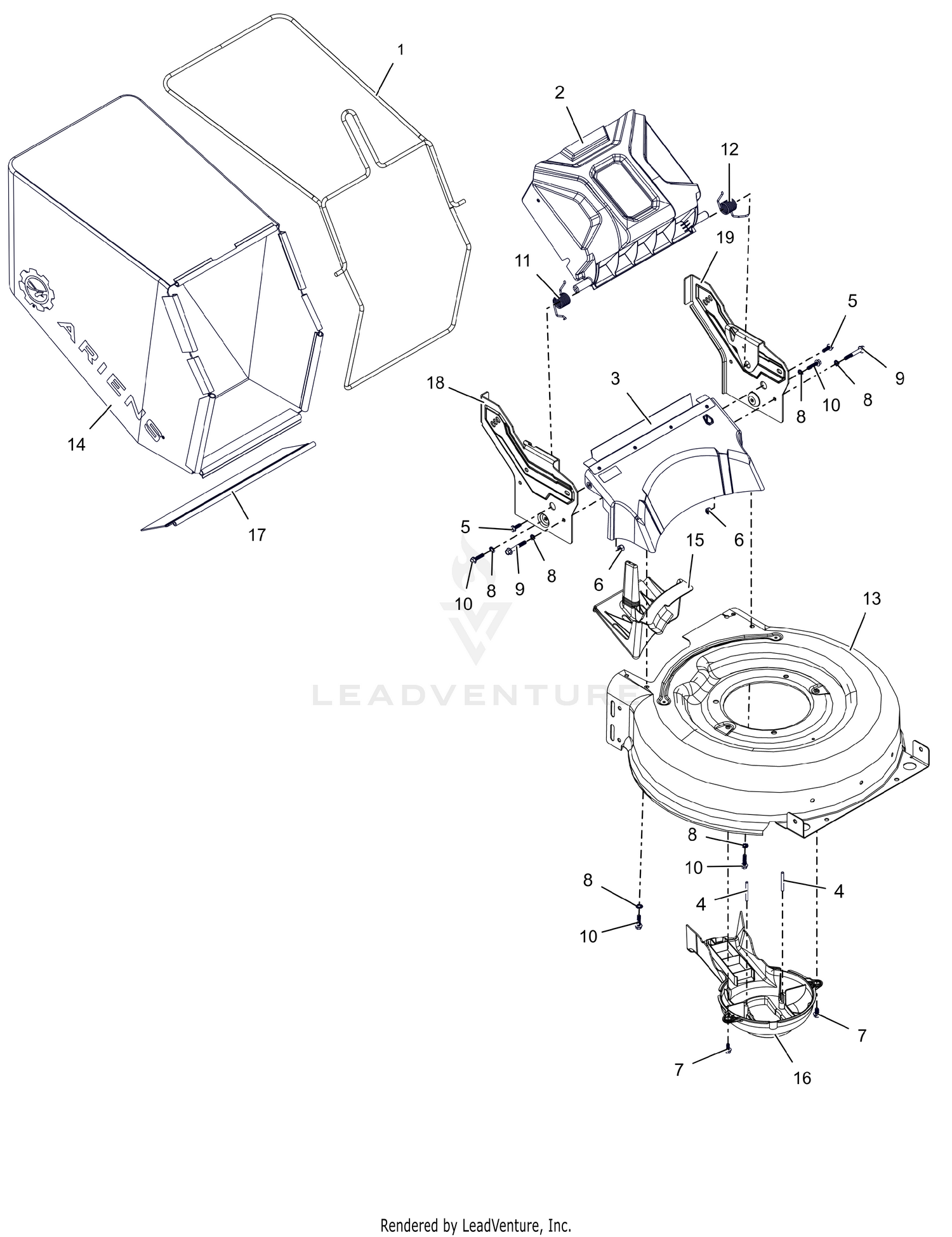 Mower Deck and Bag