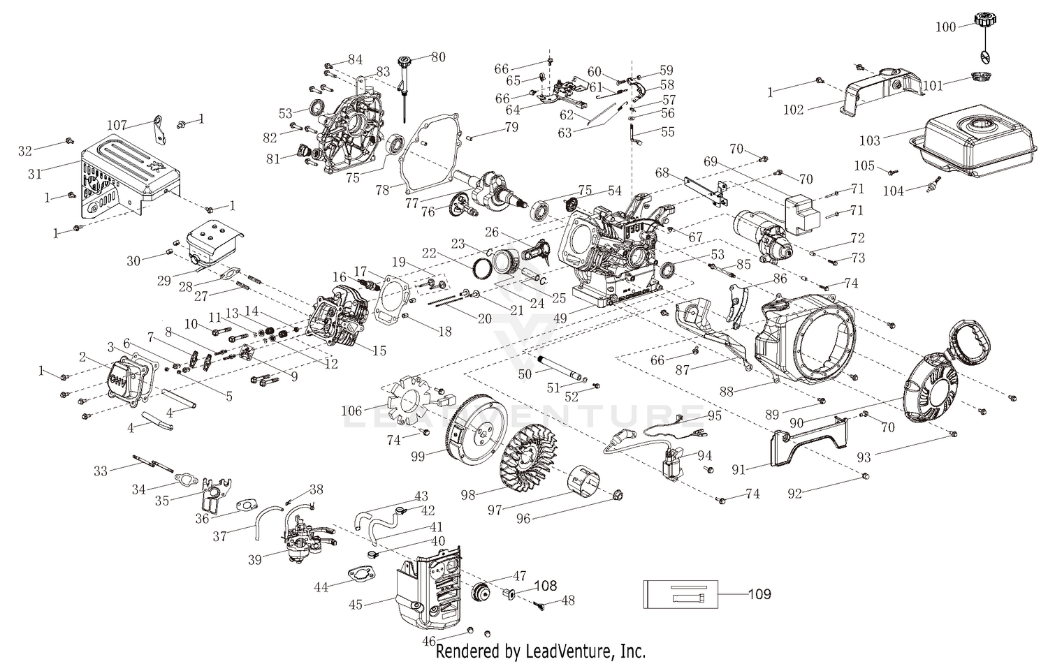 Engine - AX 224 - 08201536