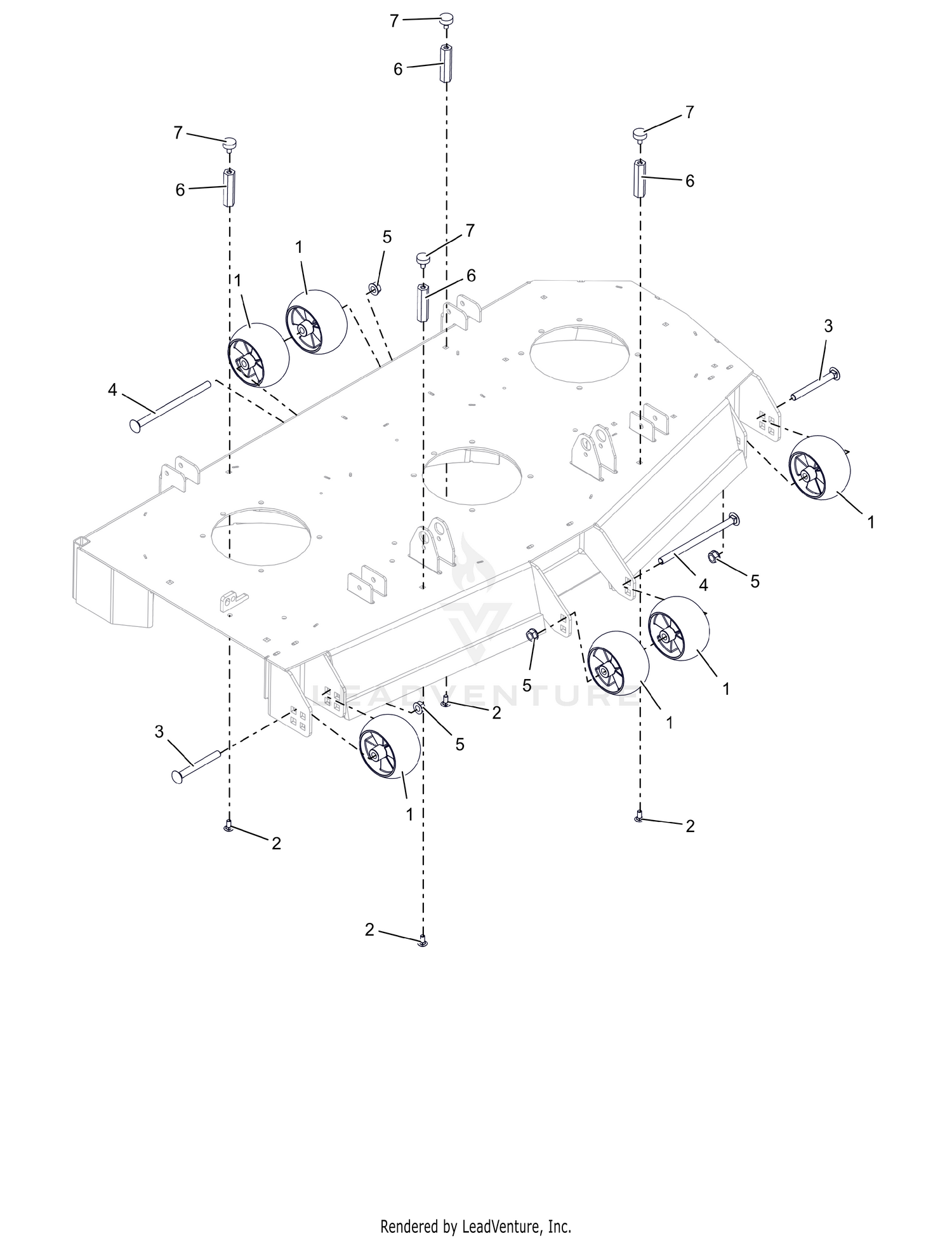 Anti-Scalp Wheels - 52" and 60" - SD