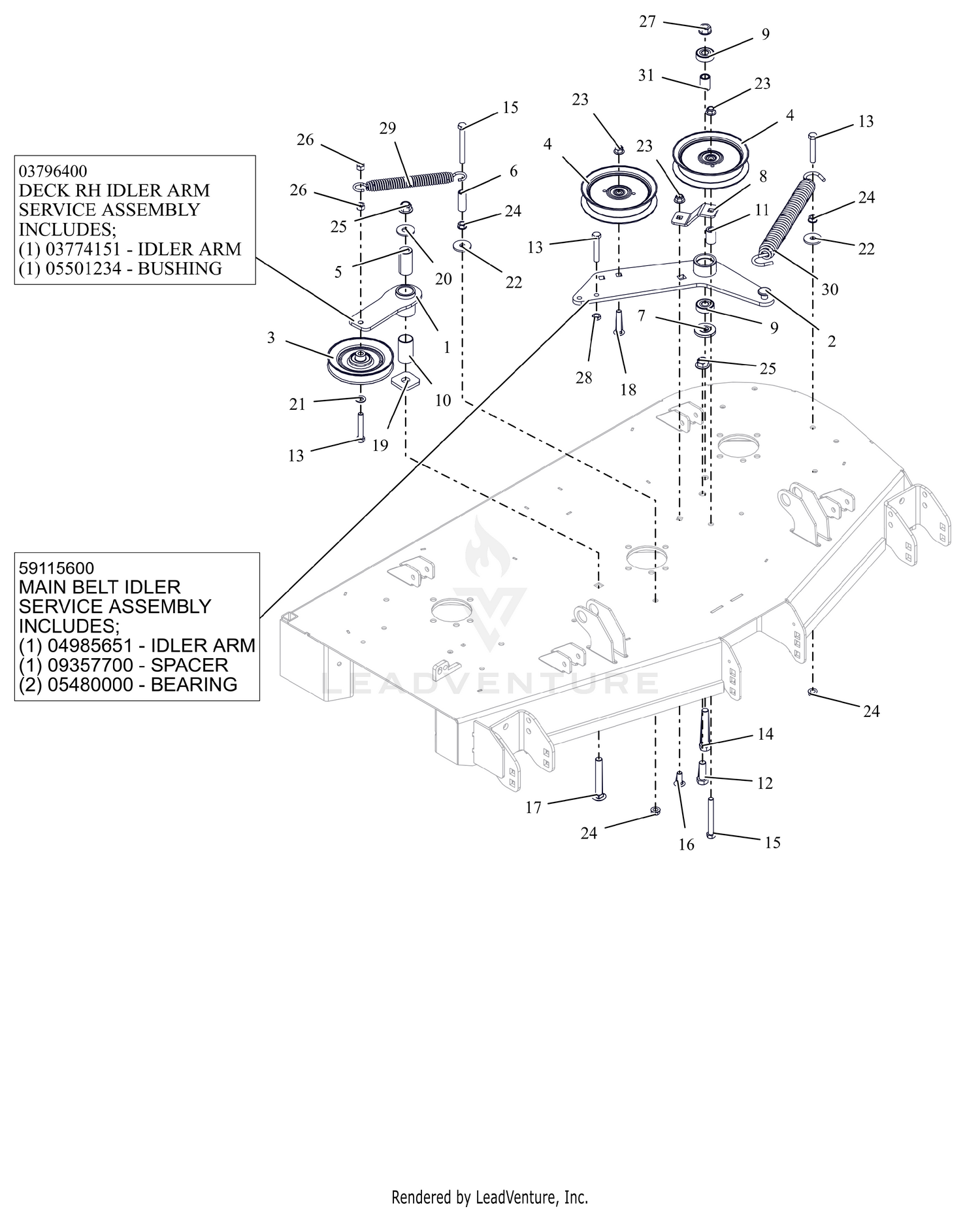 Idlers And Sheaves - 48"