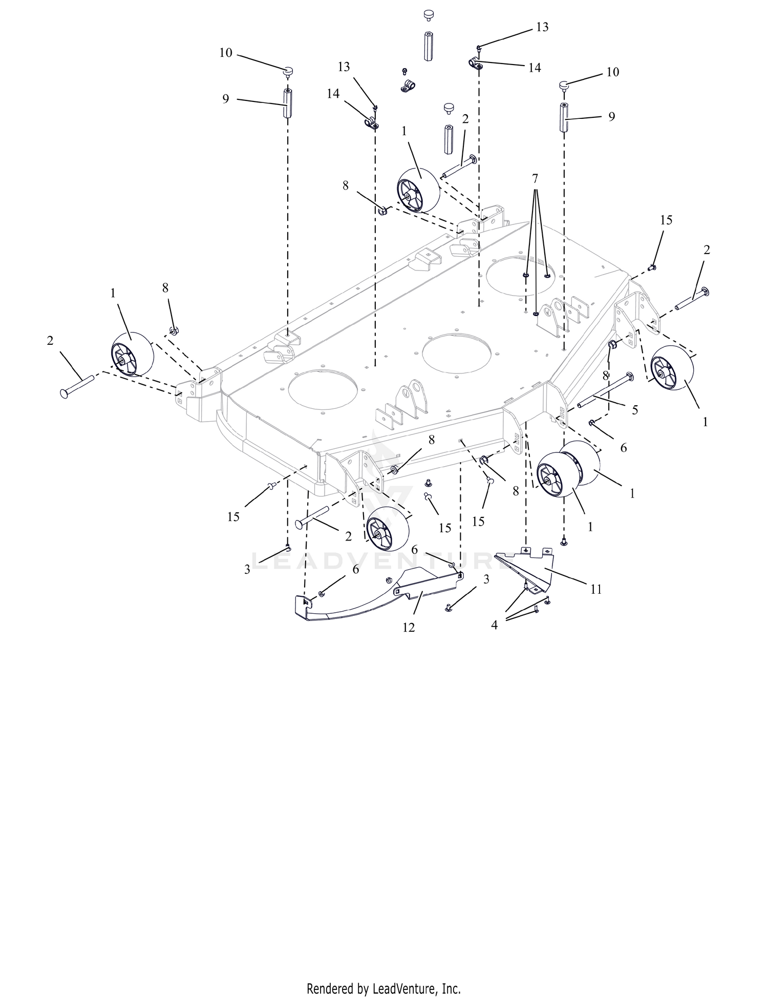 Anti-Scalp Wheels and Baffles - 48" - RD