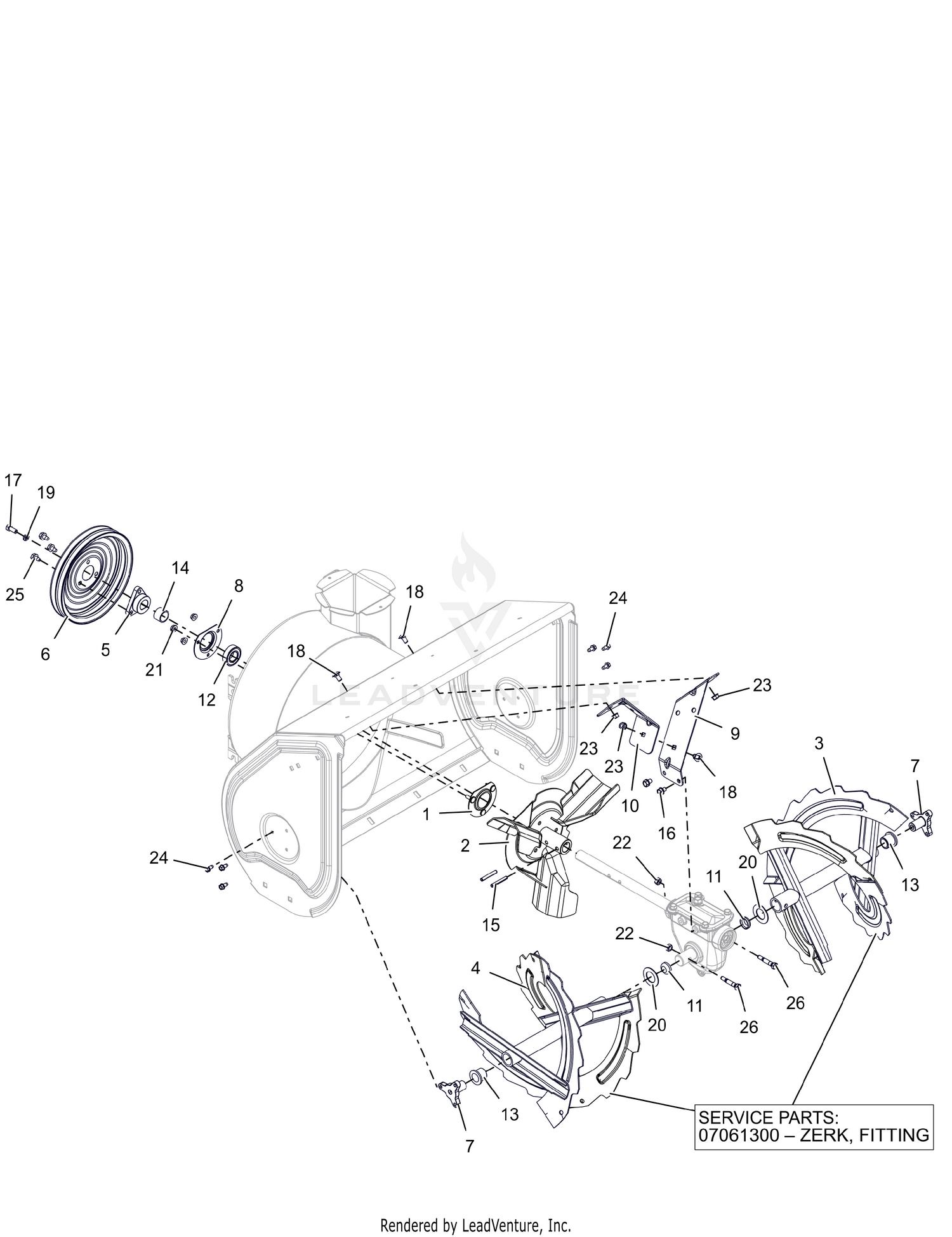 Auger and Impeller – 28"