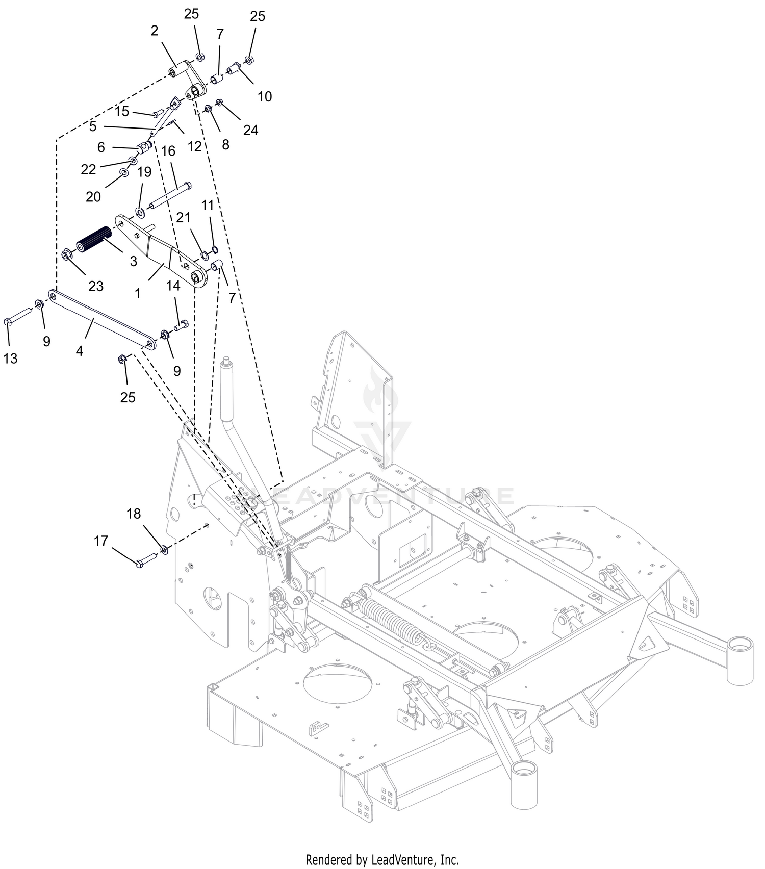 Deck Lift Foot Assist