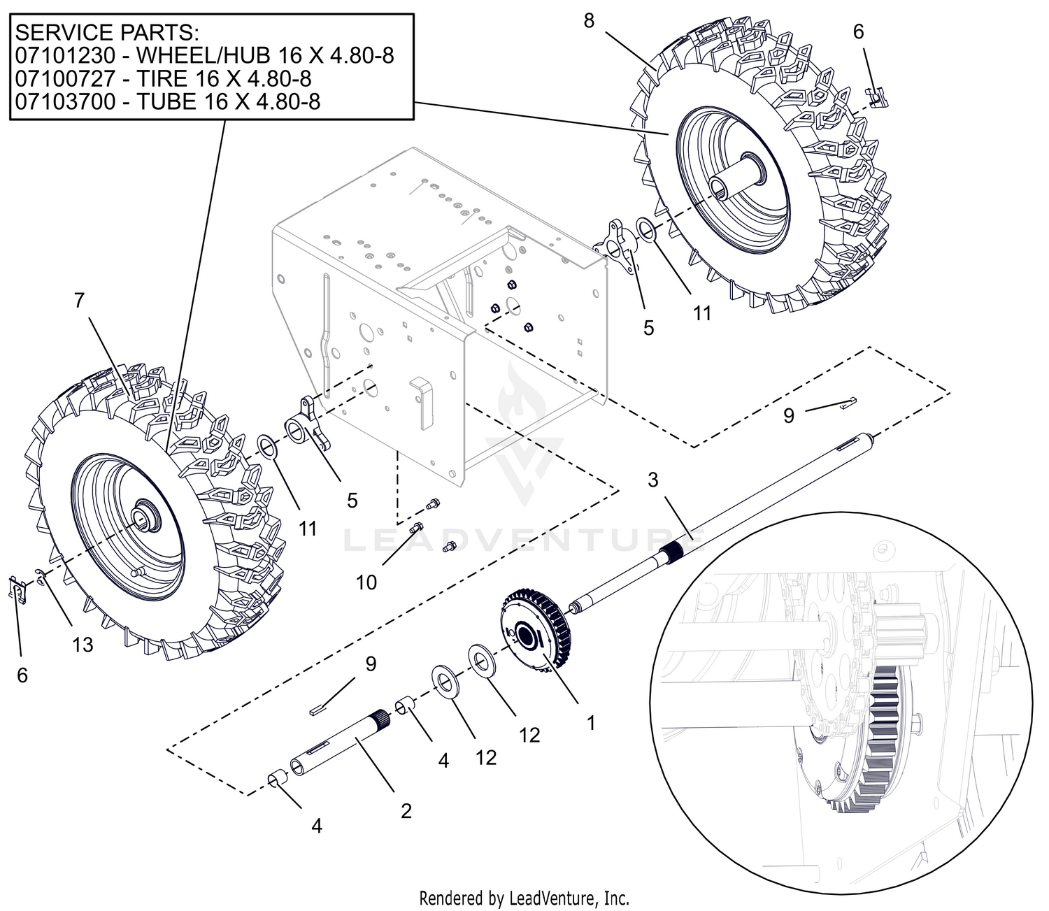 Wheels and Axle