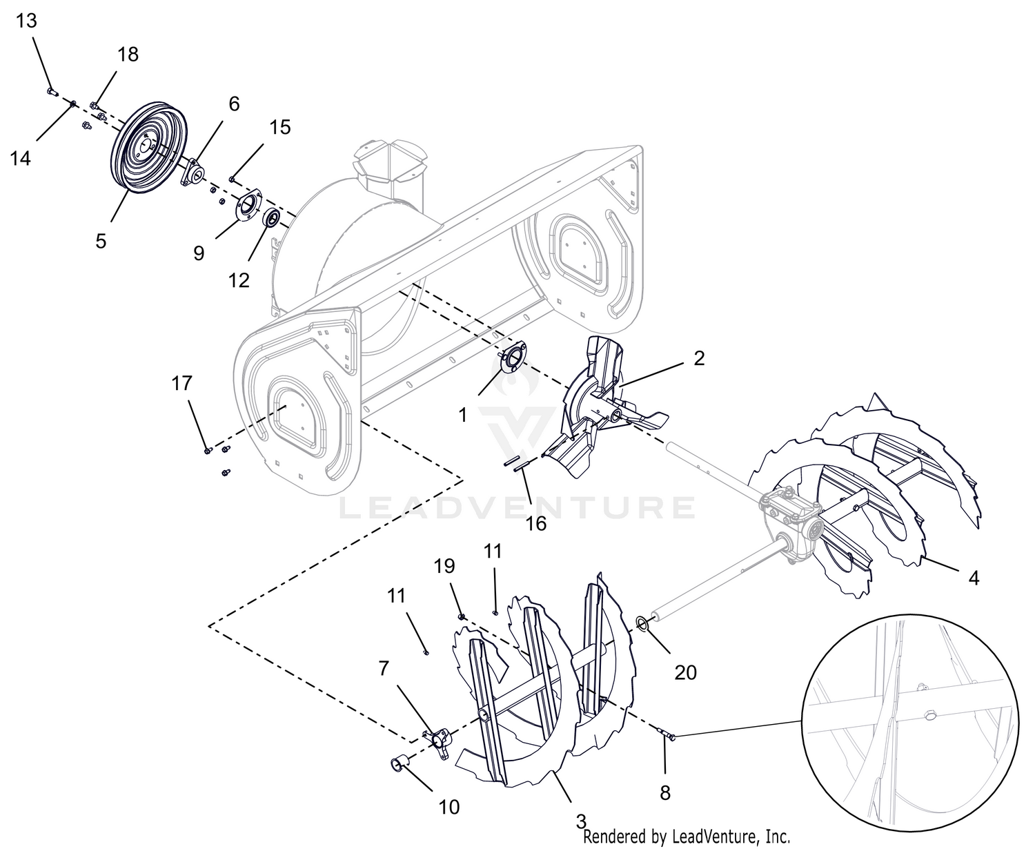 Auger And Impeller - 36"
