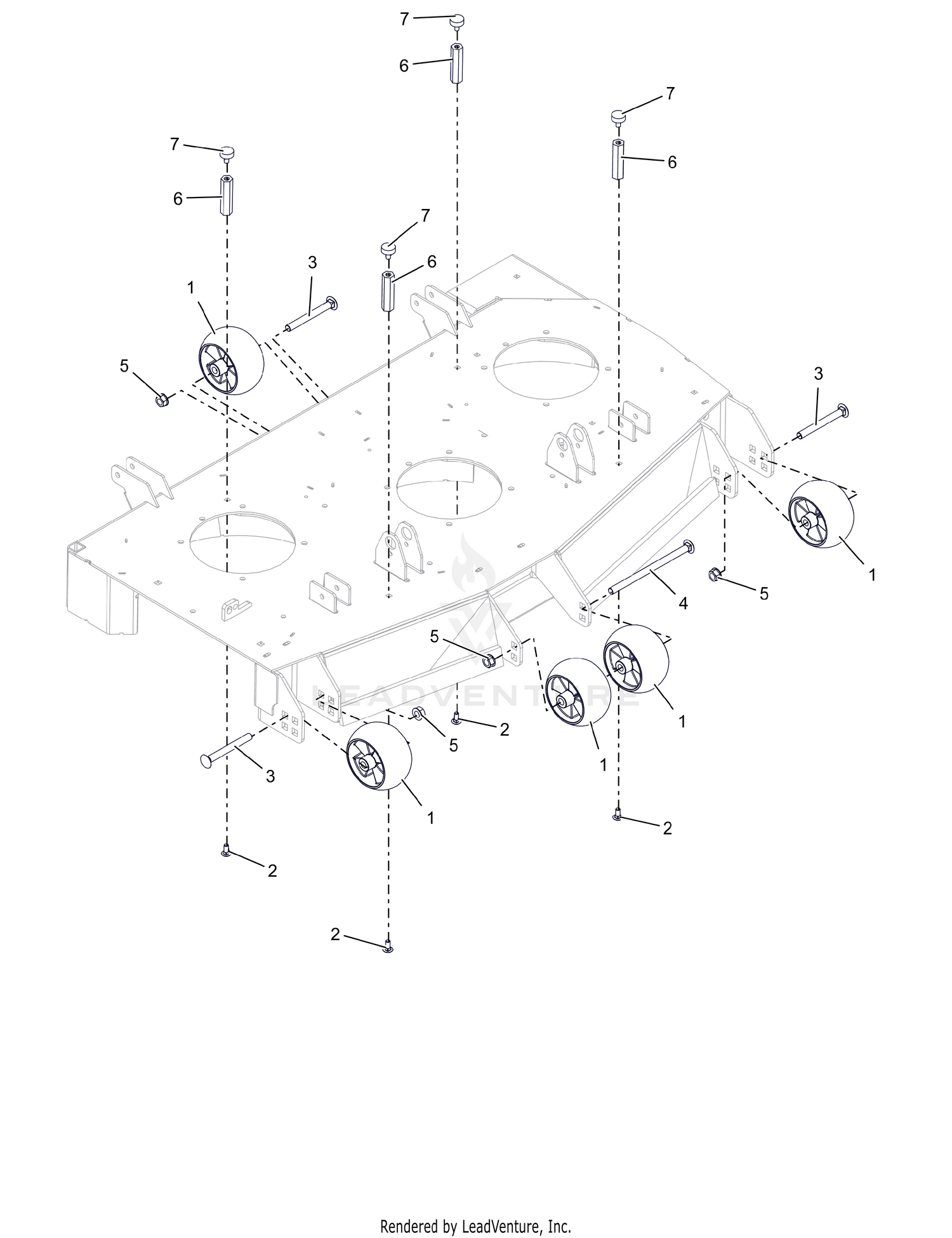 Anti-Scalp Wheels - 48" - SD