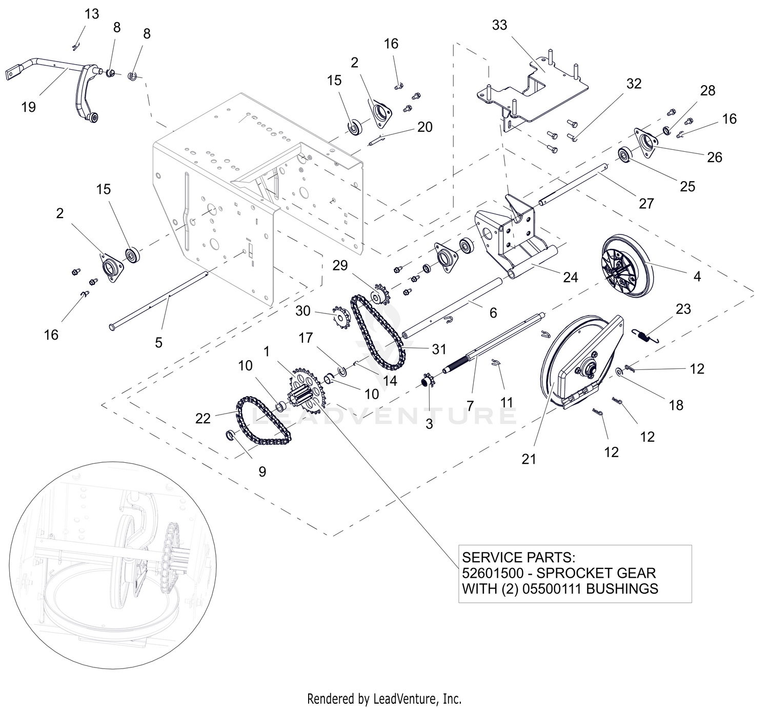 Friction Drive and Swing Gate