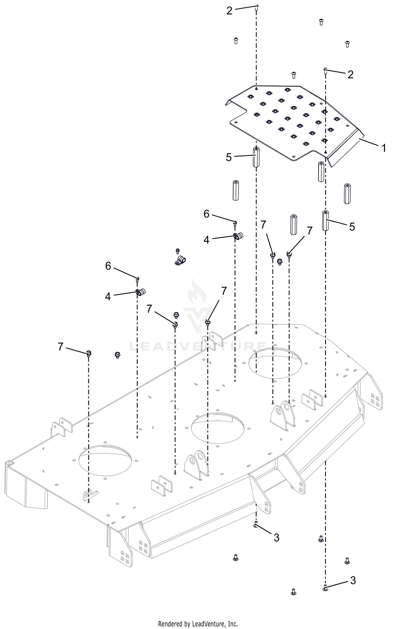 Deck Step Platform - 52" - SD