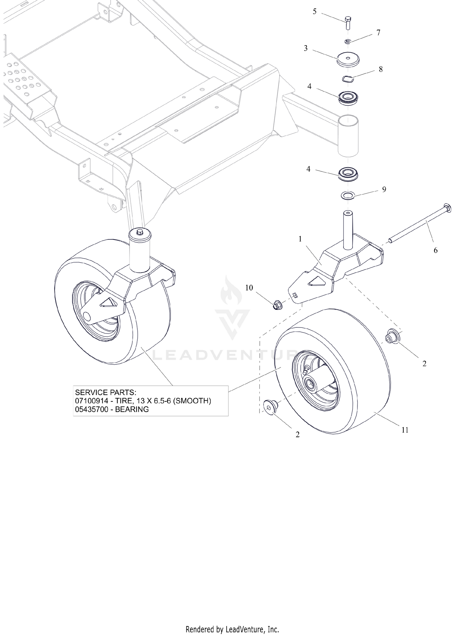 Front Caster Wheels