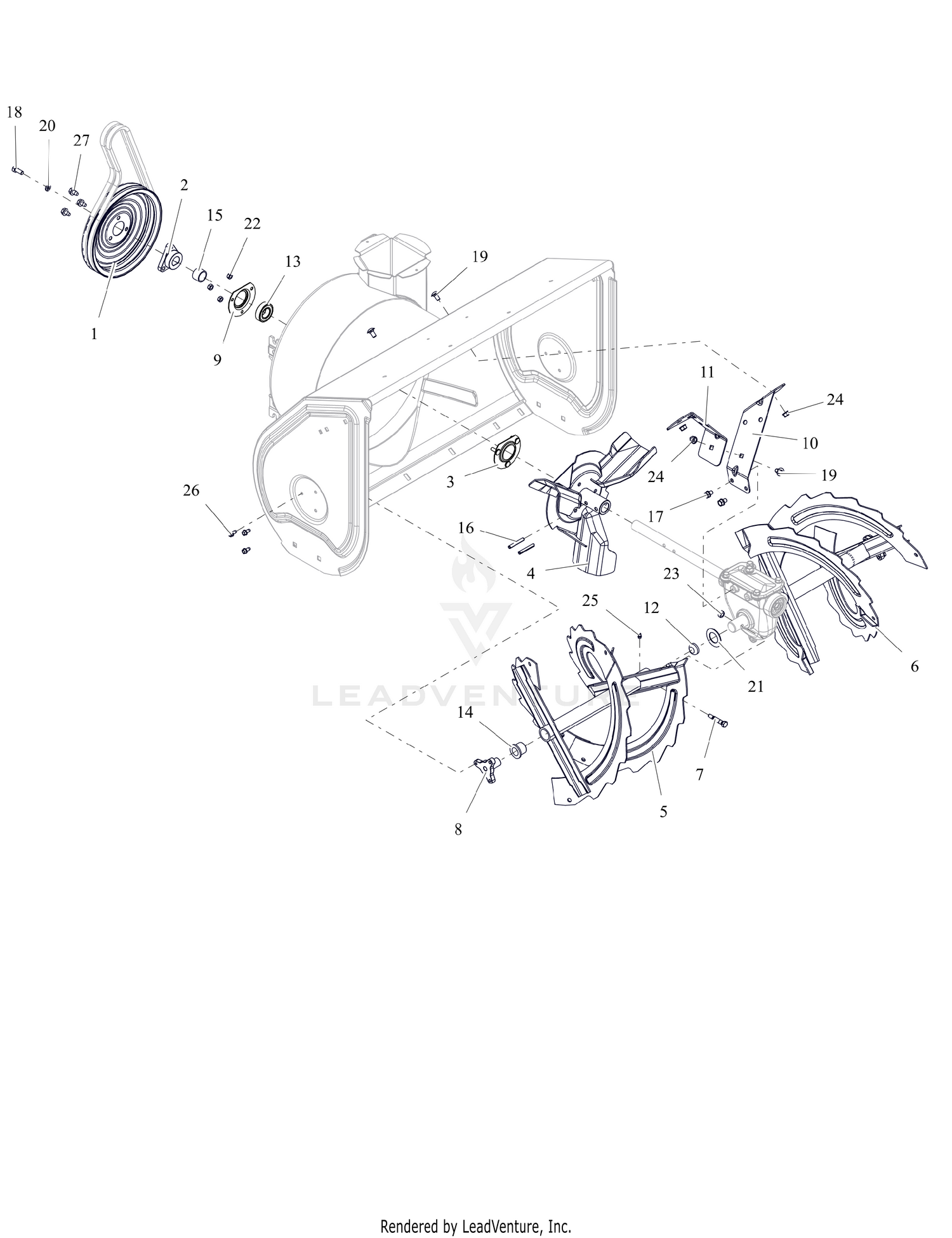 Auger and Impeller - 30"
