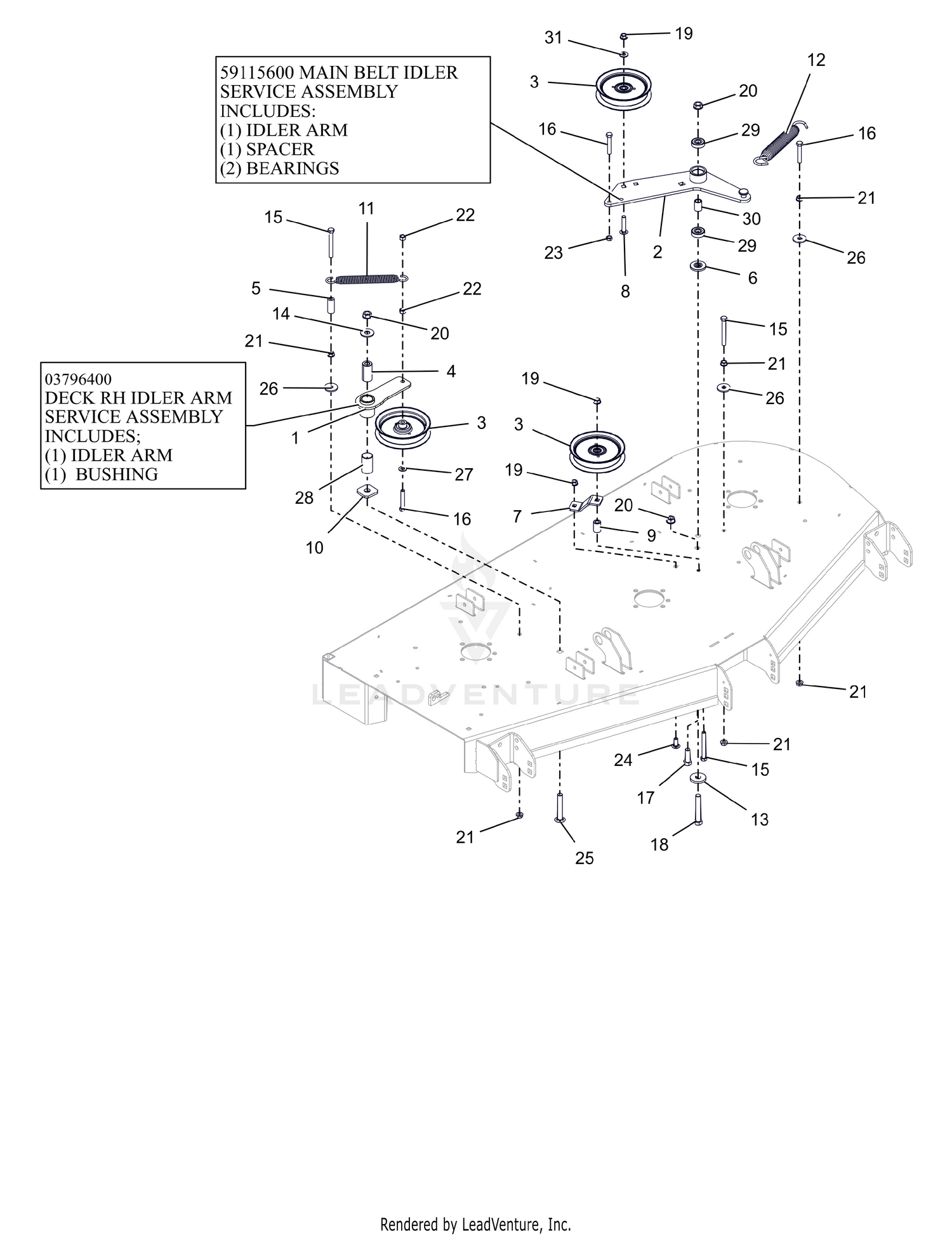 Idlers and Sheaves - 60"