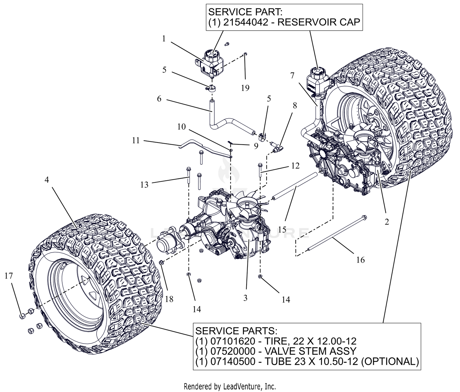 Rear Tires and Transaxles