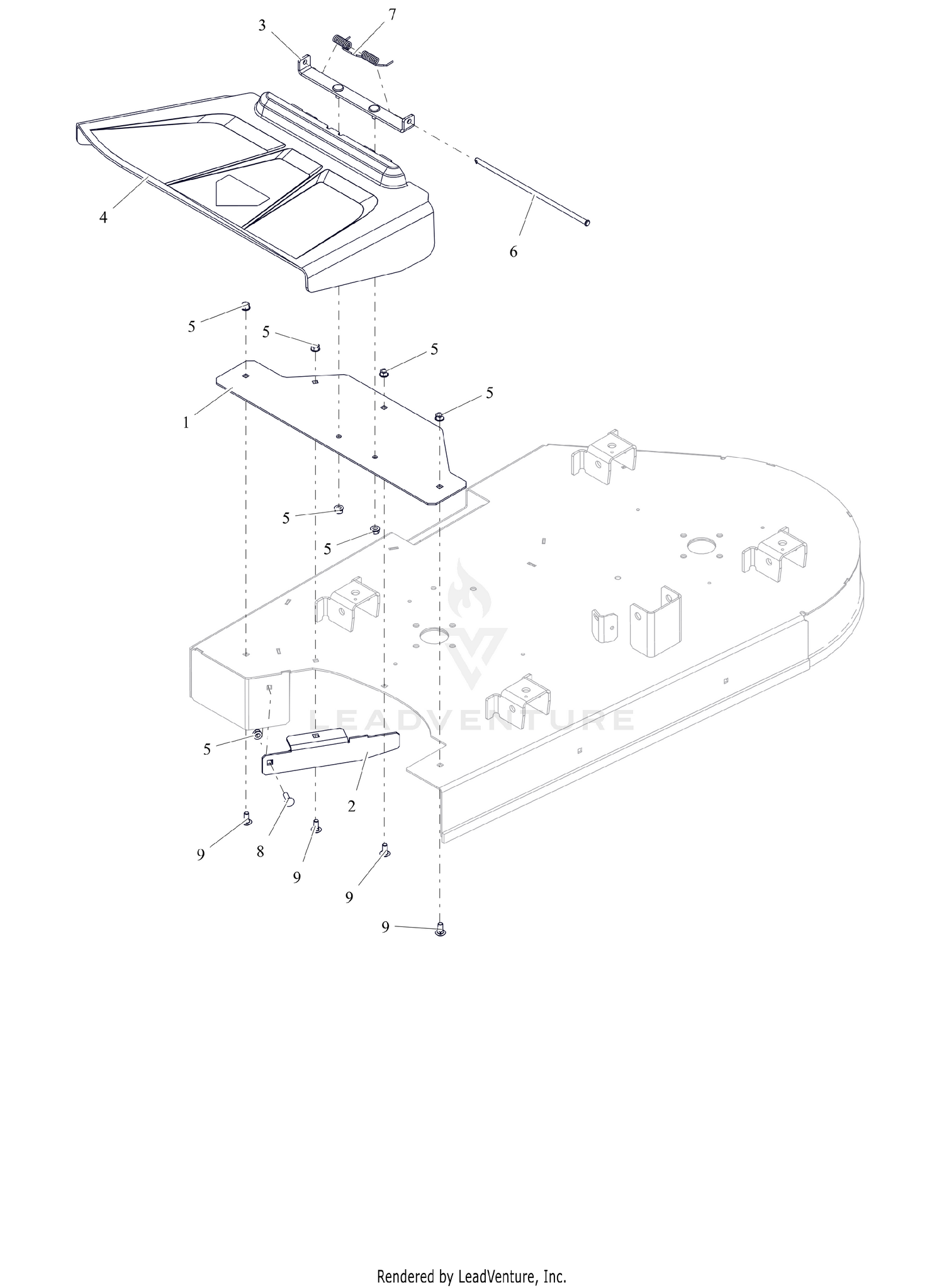 Discharge Chute and Baffle - 42"