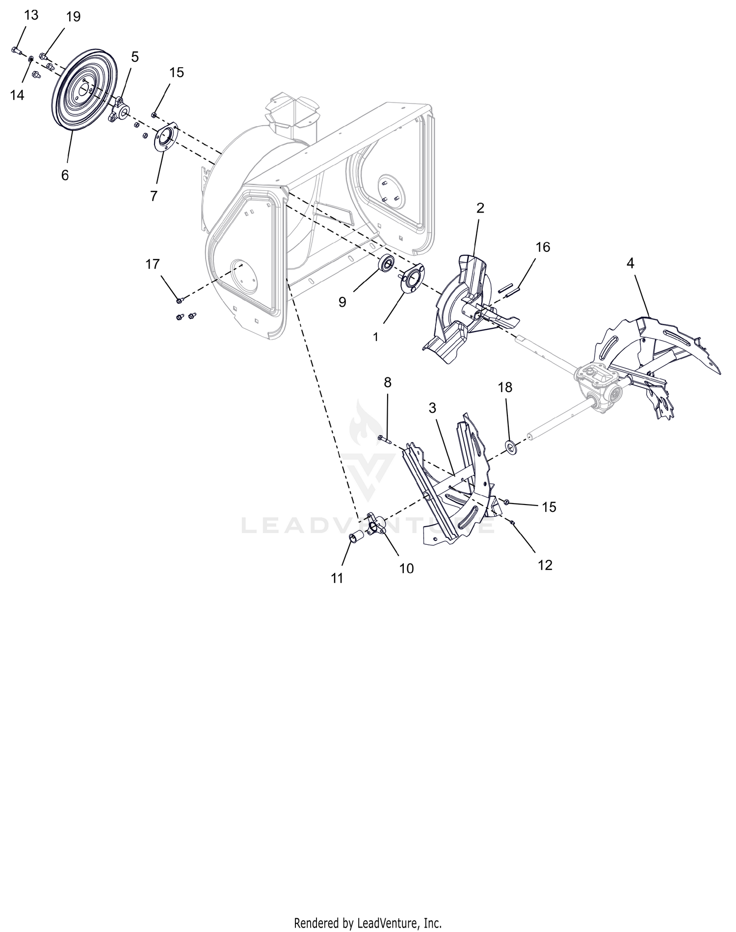 Auger And Impeller - 20"