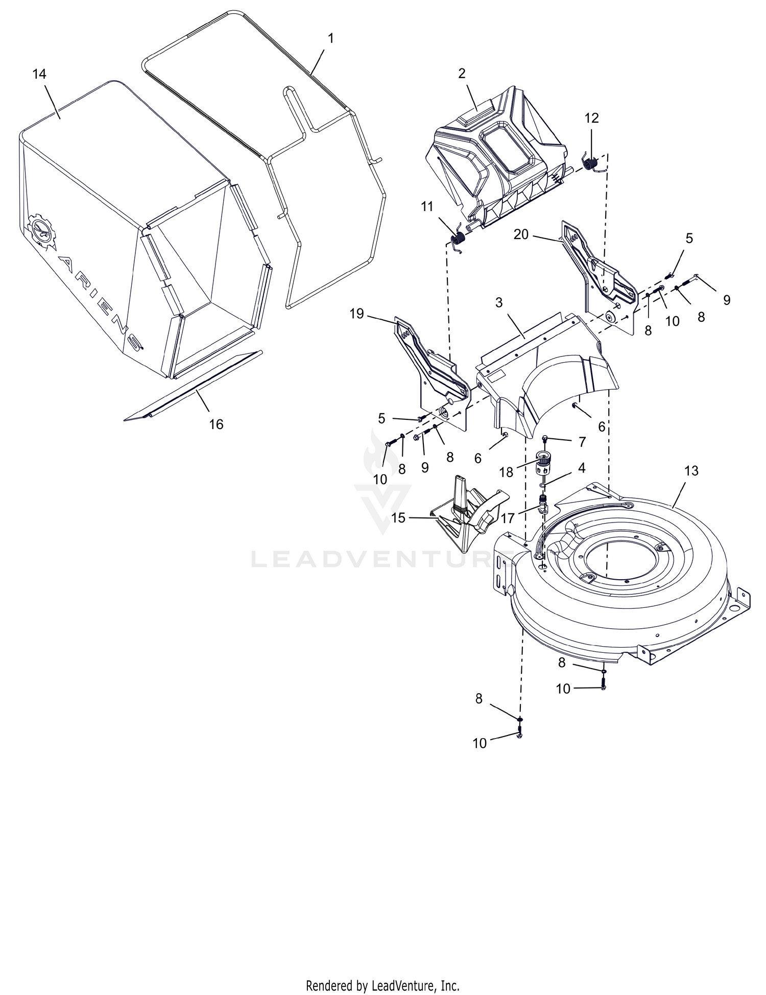 Mower Deck and Bag