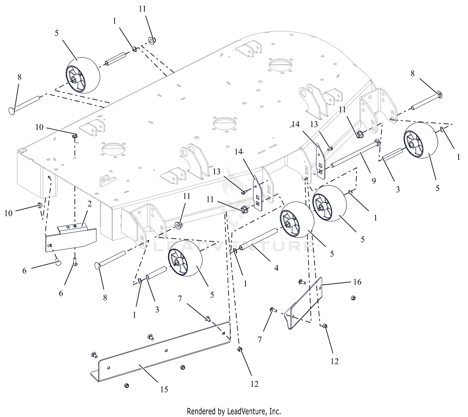 Anti-Scalp Wheels and Baffles - 48"