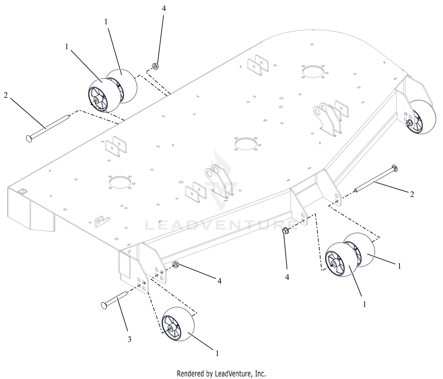 Anti-Scalp Wheels and Baffles - 60"