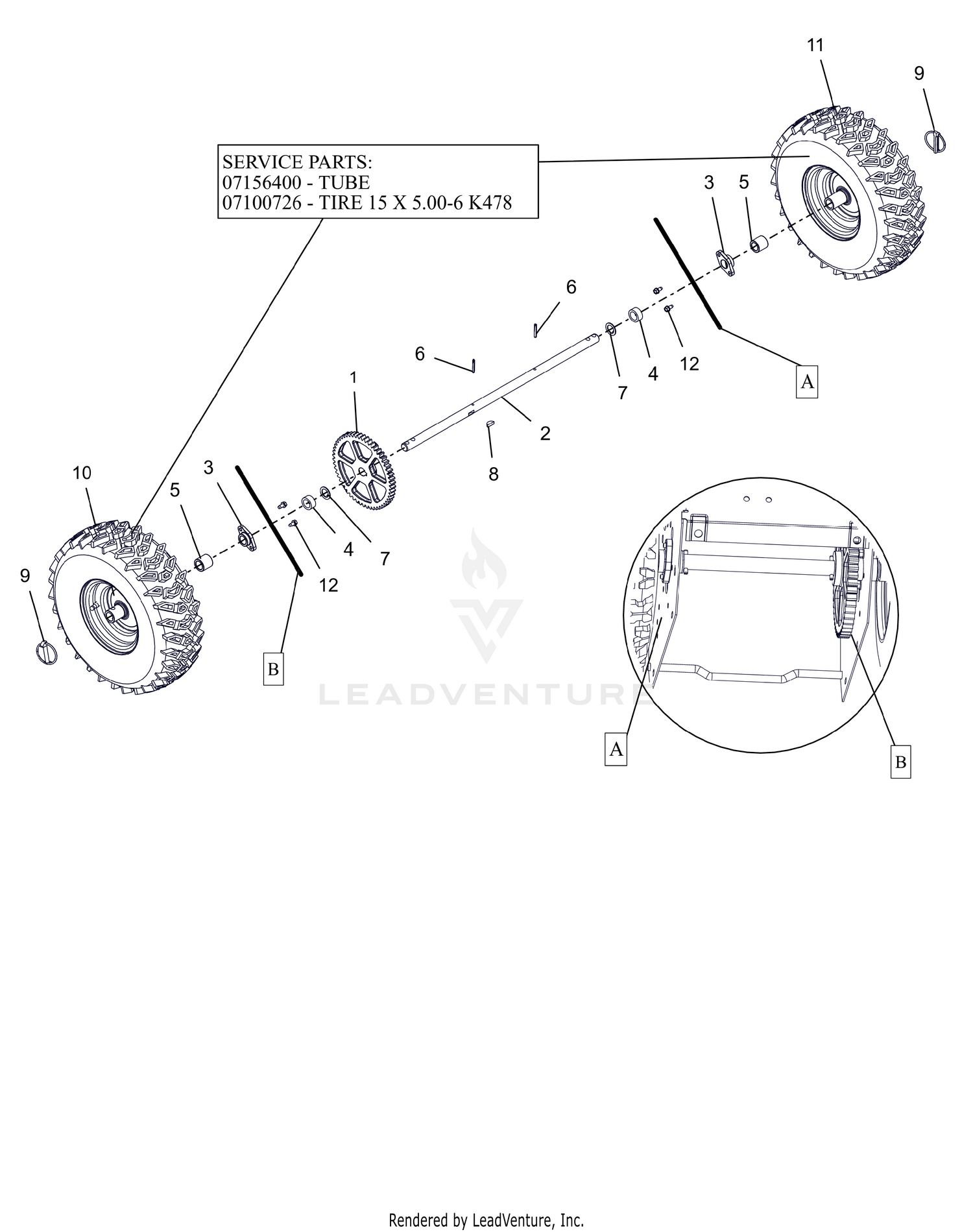 Wheels And Axle - 24"