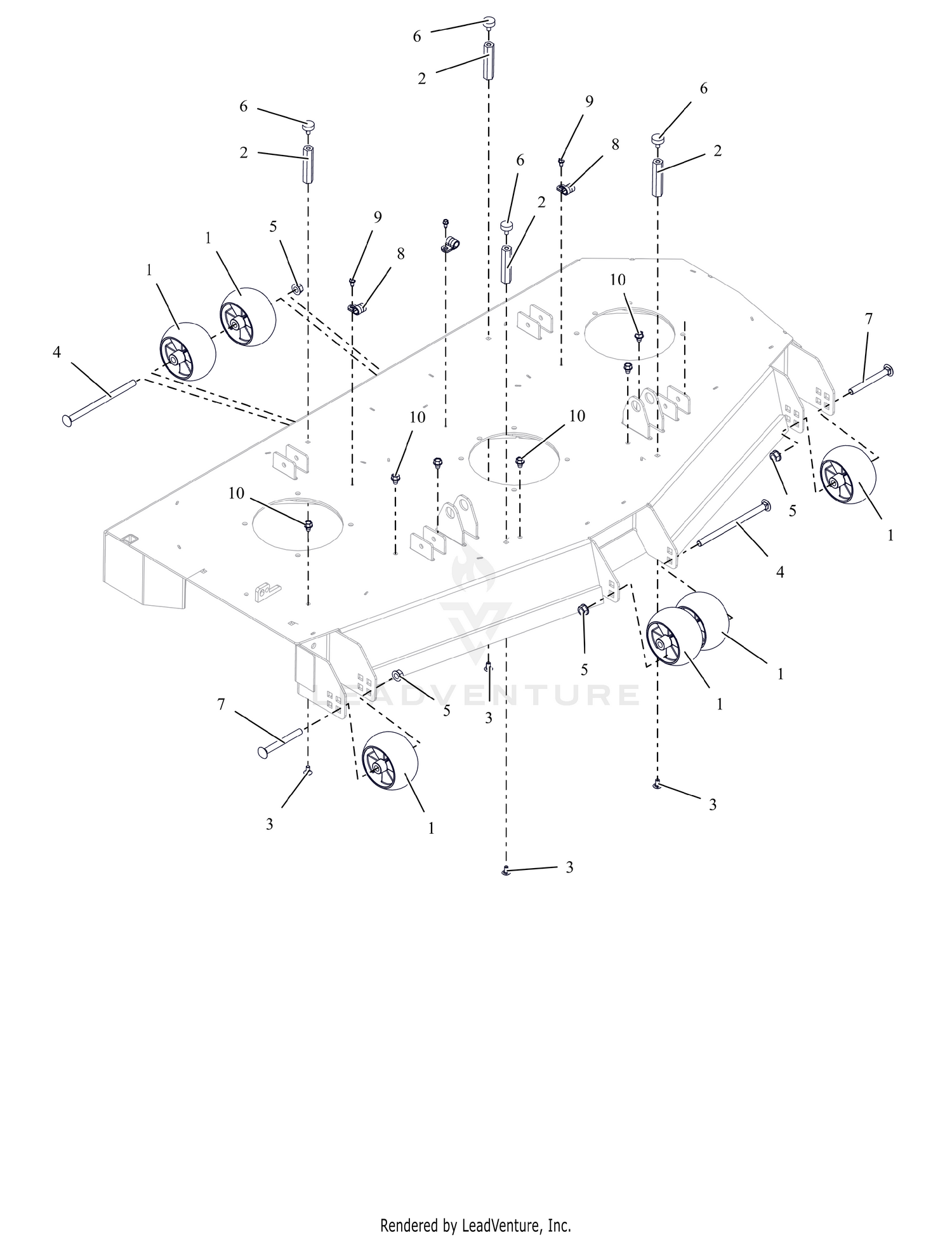 Anti-Scalp Wheels - 52" and 60" - SD