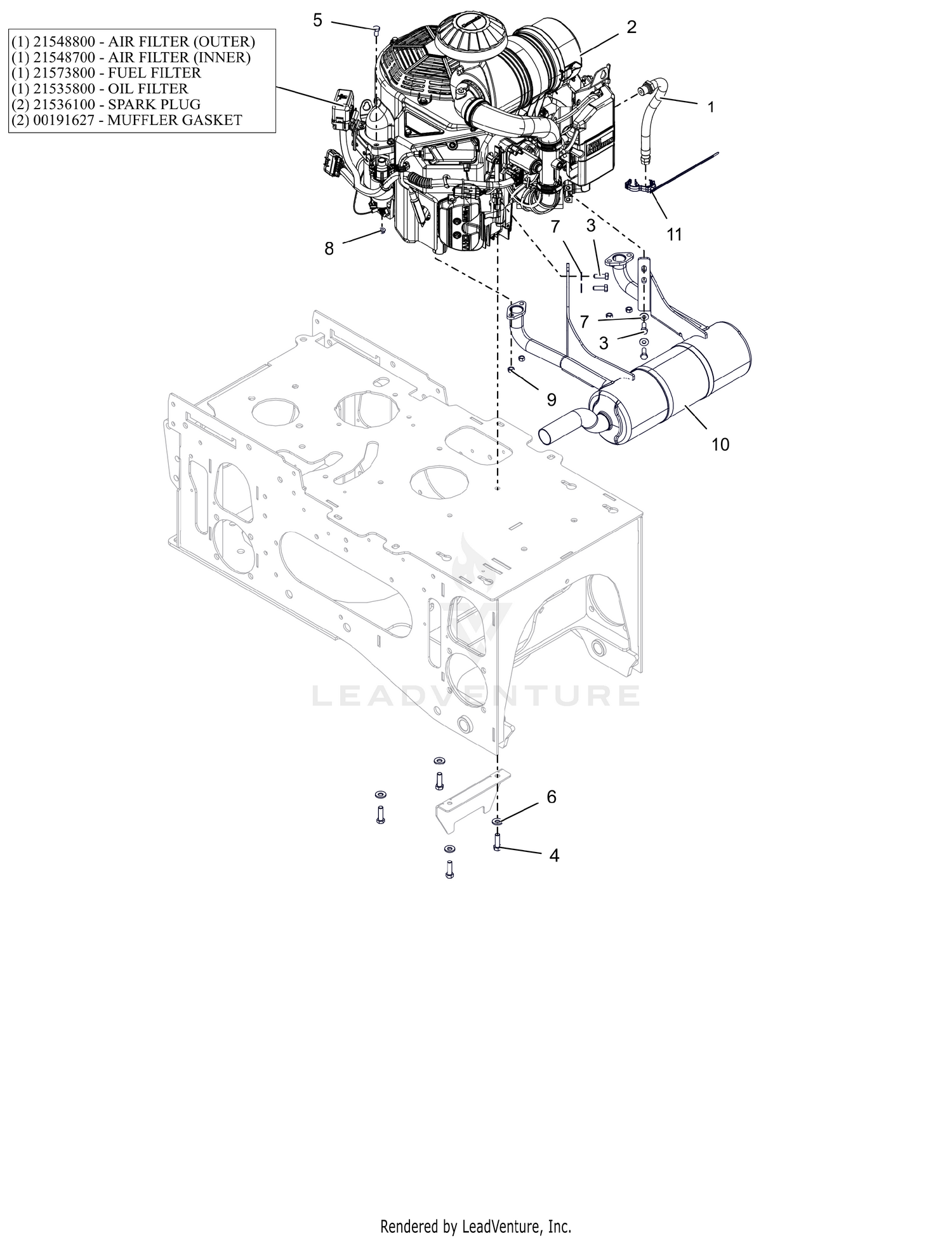 Engine - Kawasaki FX850 EFI