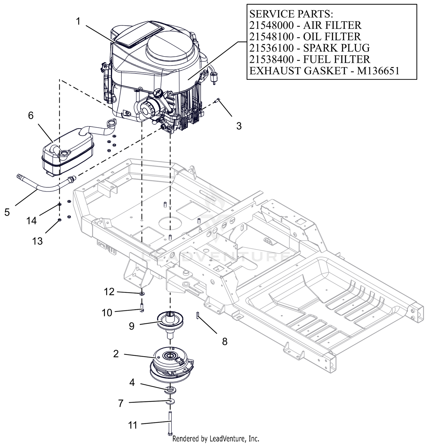 Engine - Kawasaki FR651 - 42"