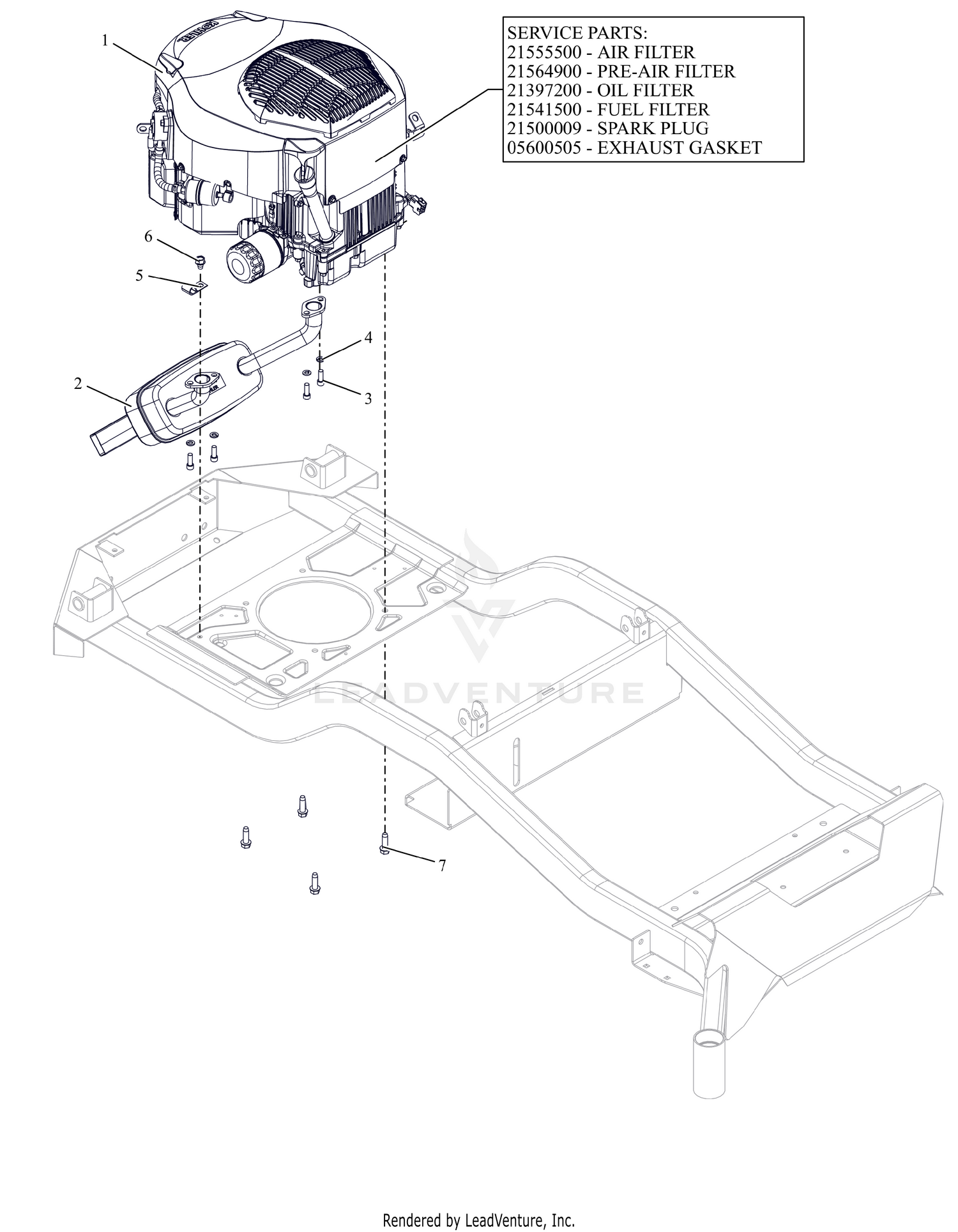 Engine - Kohler KT730