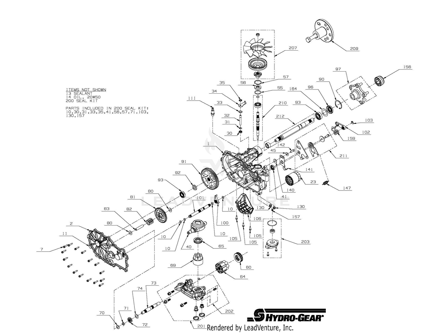 Transmission, LH - 04827700