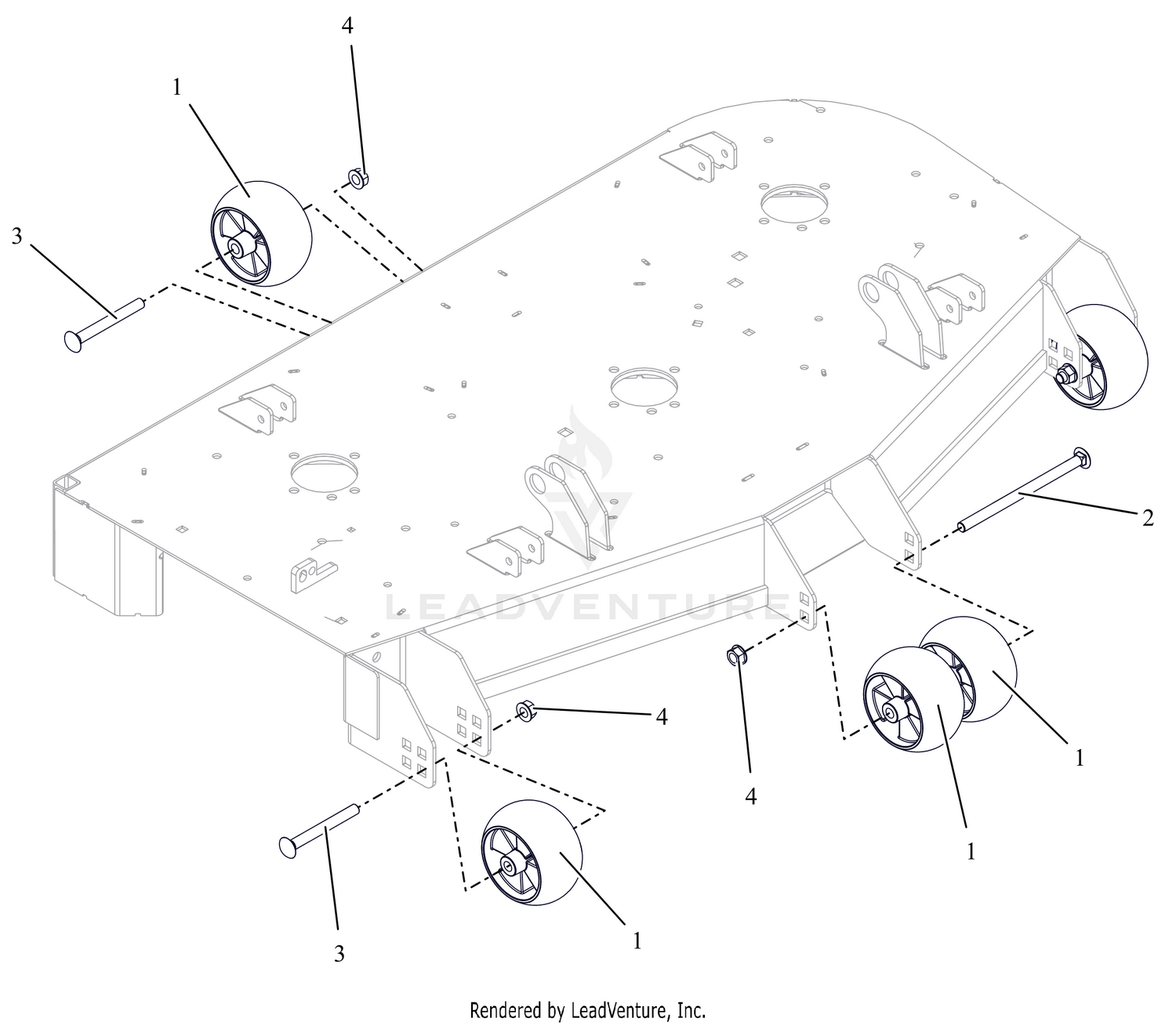 Anti-Scalp Wheels and Baffles - 48"