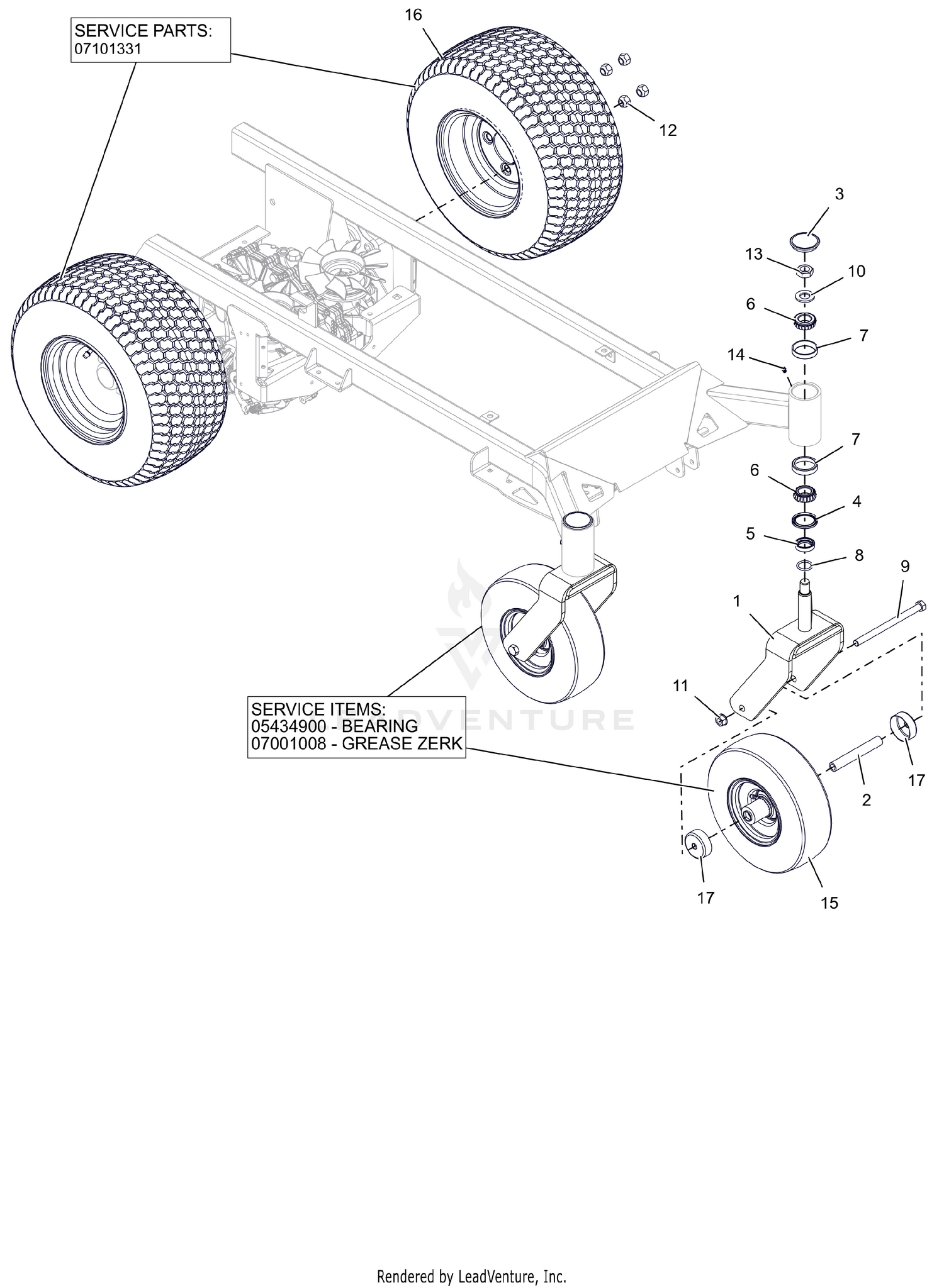 Wheels and Casters - 36"